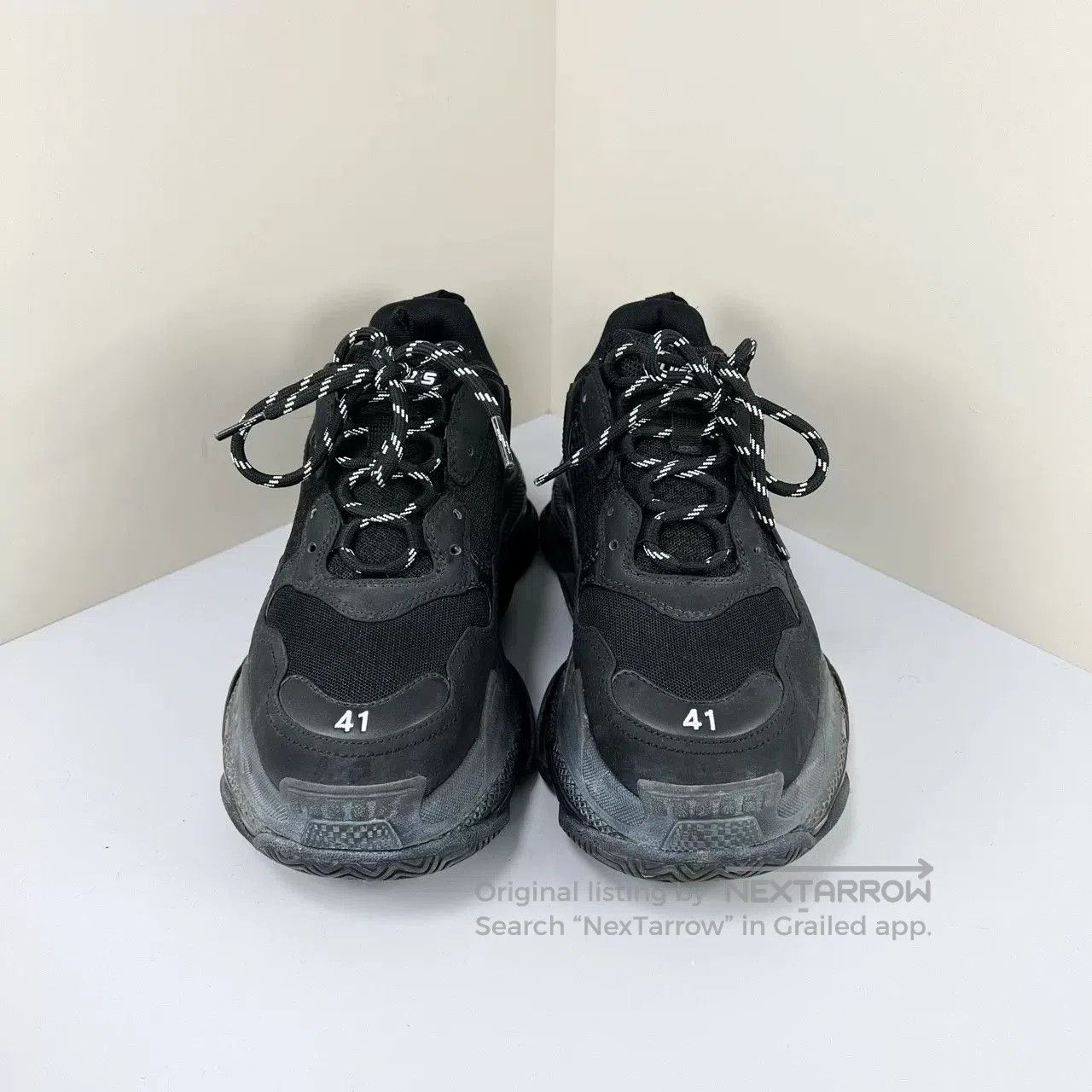 Balenciaga Balenciaga Triple S Black Casual Sneakers. Size US 8.5 / EU 41-42 - 1 Thumbnail