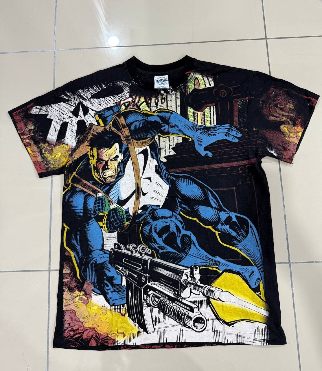 Vintage Vintage Bootleg The Punisher All Over Print Size US L / EU 52-54 / 3 - 1 Thumbnail
