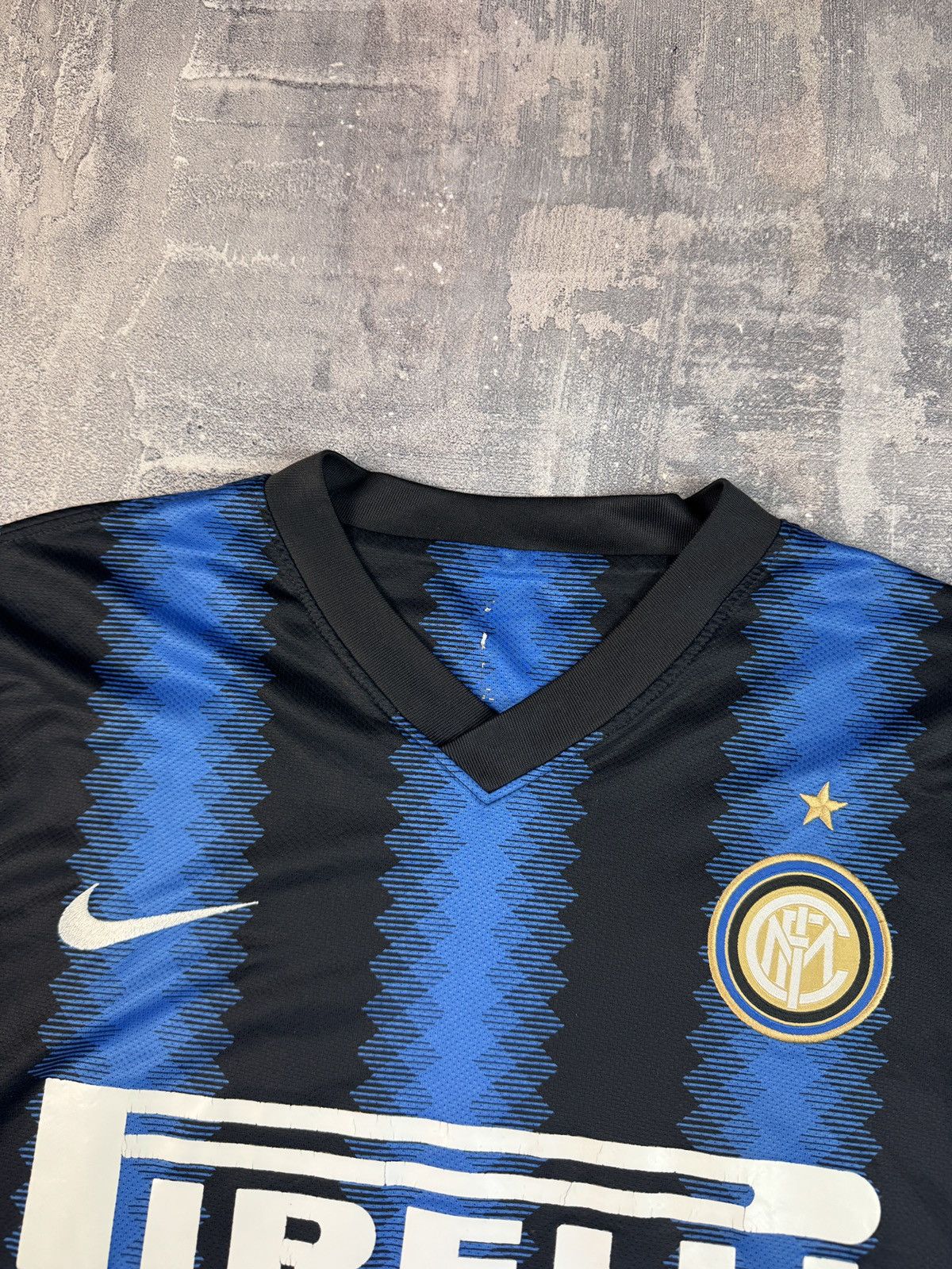 Nike Inter Milan 2010/11 Home Football Shirt Soccer Jersey Sz L Size US L / EU 52-54 / 3 - 7 Thumbnail