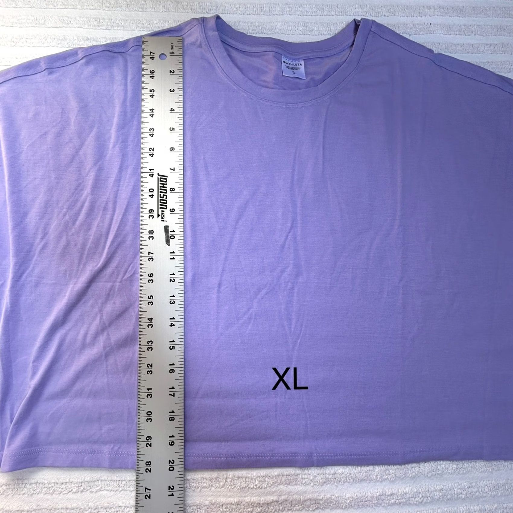 Athleta Athleta Essence Crop Tee Womens XL Purple Dolman Sleeve Crew Neck T-Shirt New Size ONE SIZE - 6 Thumbnail
