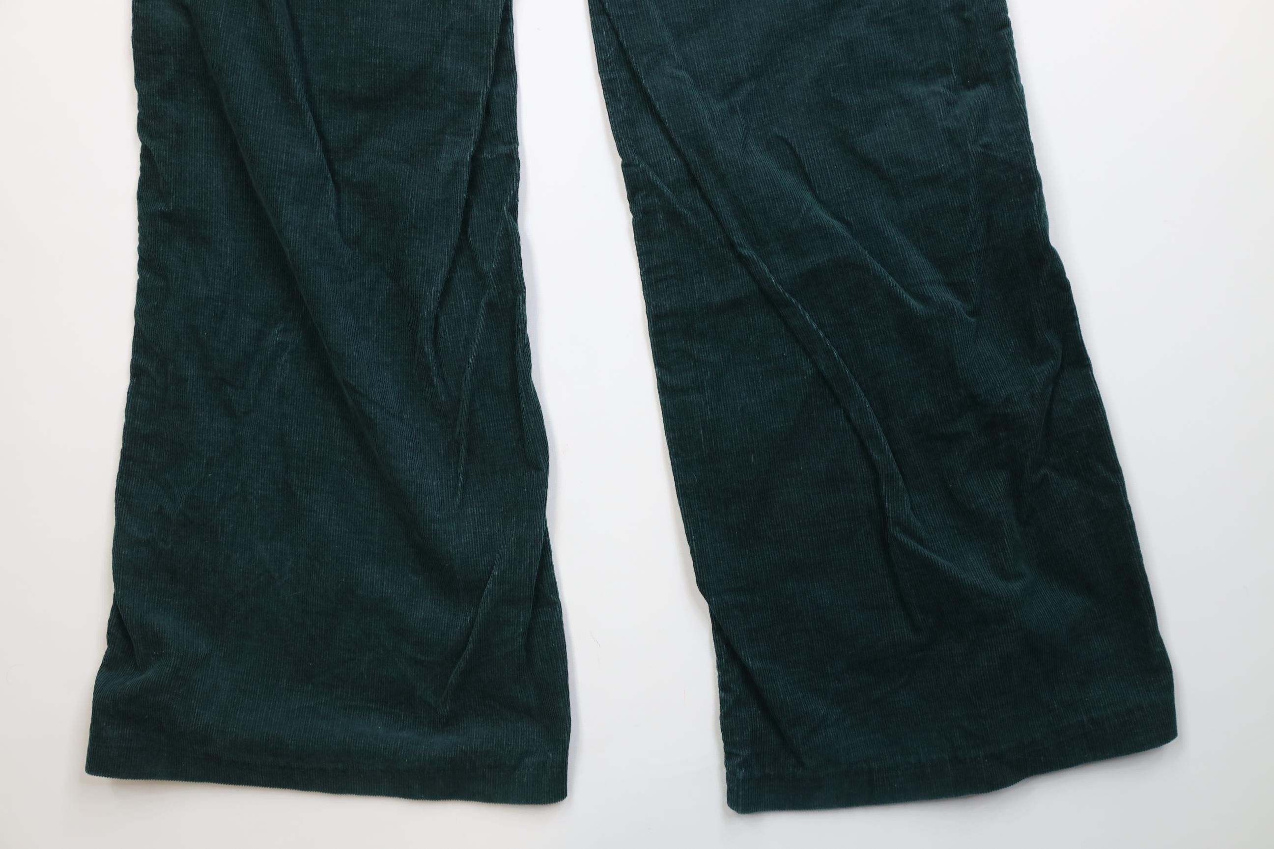 Vintage Vintage 70s Corduroy Wide Leg Bell Bottoms Pants Green USA Size US 30 / EU 46 - 13 Thumbnail