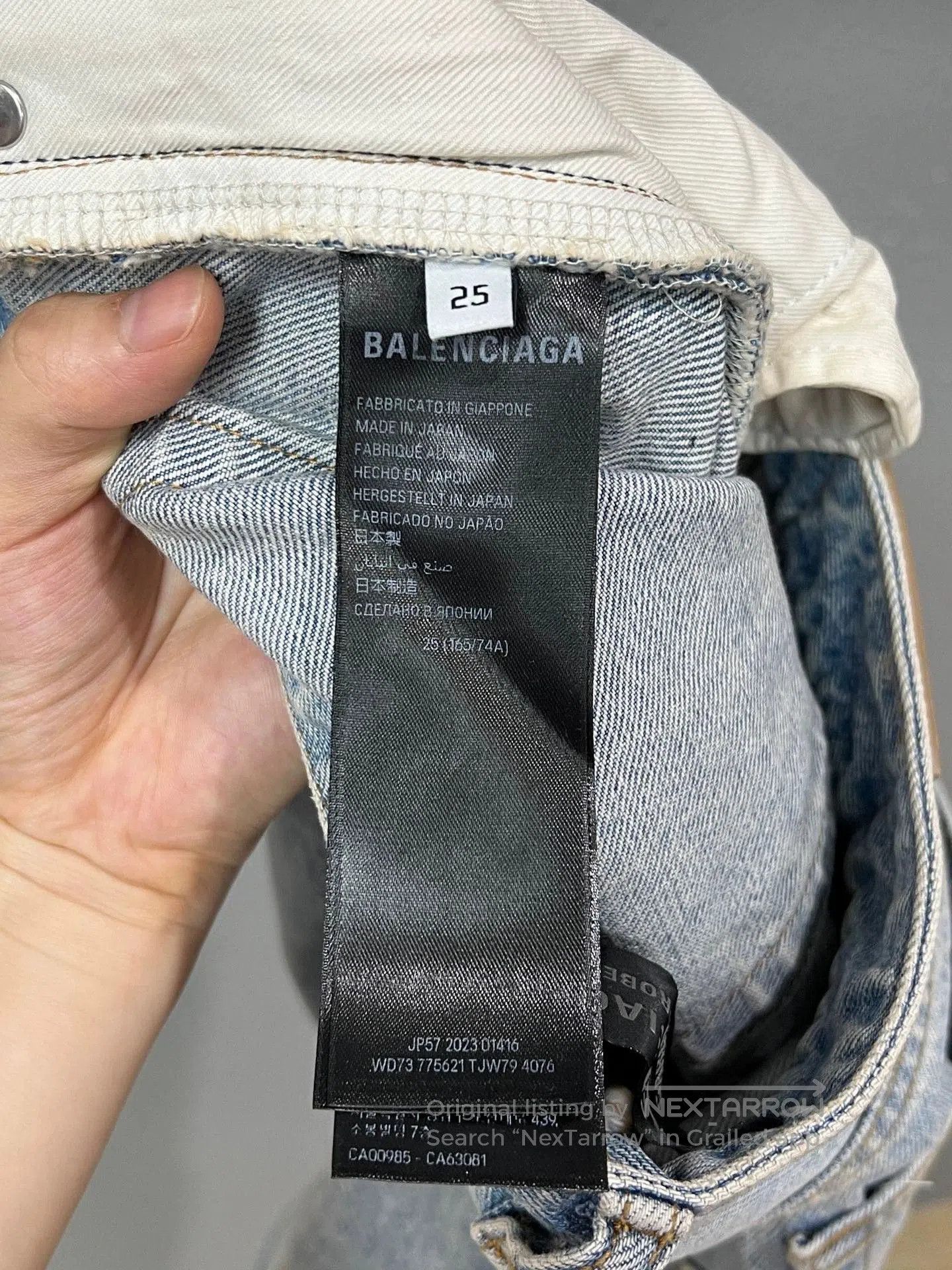 Balenciaga Balenciaga Washed Denim Flare Jeans. Size US 26 / EU 42 - 4 Thumbnail