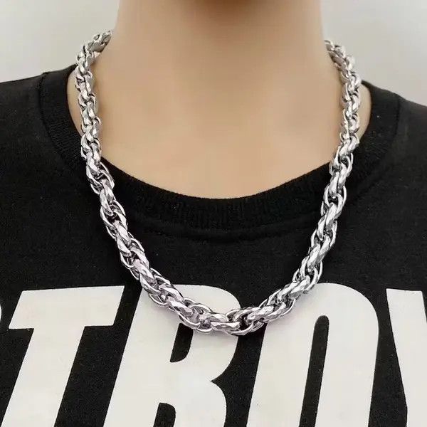 Jewelry Personality Thick Long Men's Necklace Size ONE SIZE - 1 Thumbnail