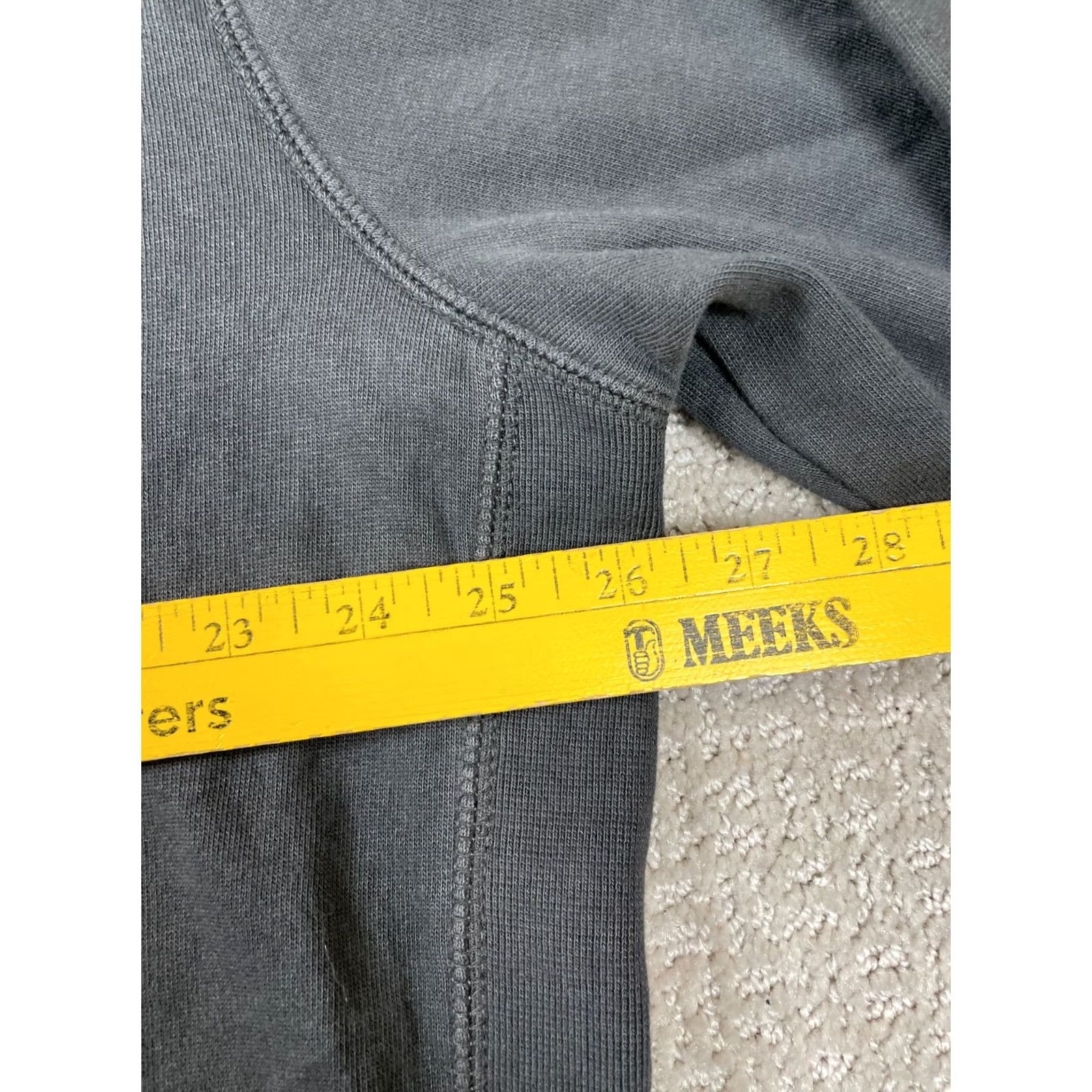 American Eagle Outfitters American Eagle Hoodie Men 2XL Gray Solid Fleece Hooded Pullover Sweatshirt Size US XXL / EU 58 / 5 - 3 Thumbnail