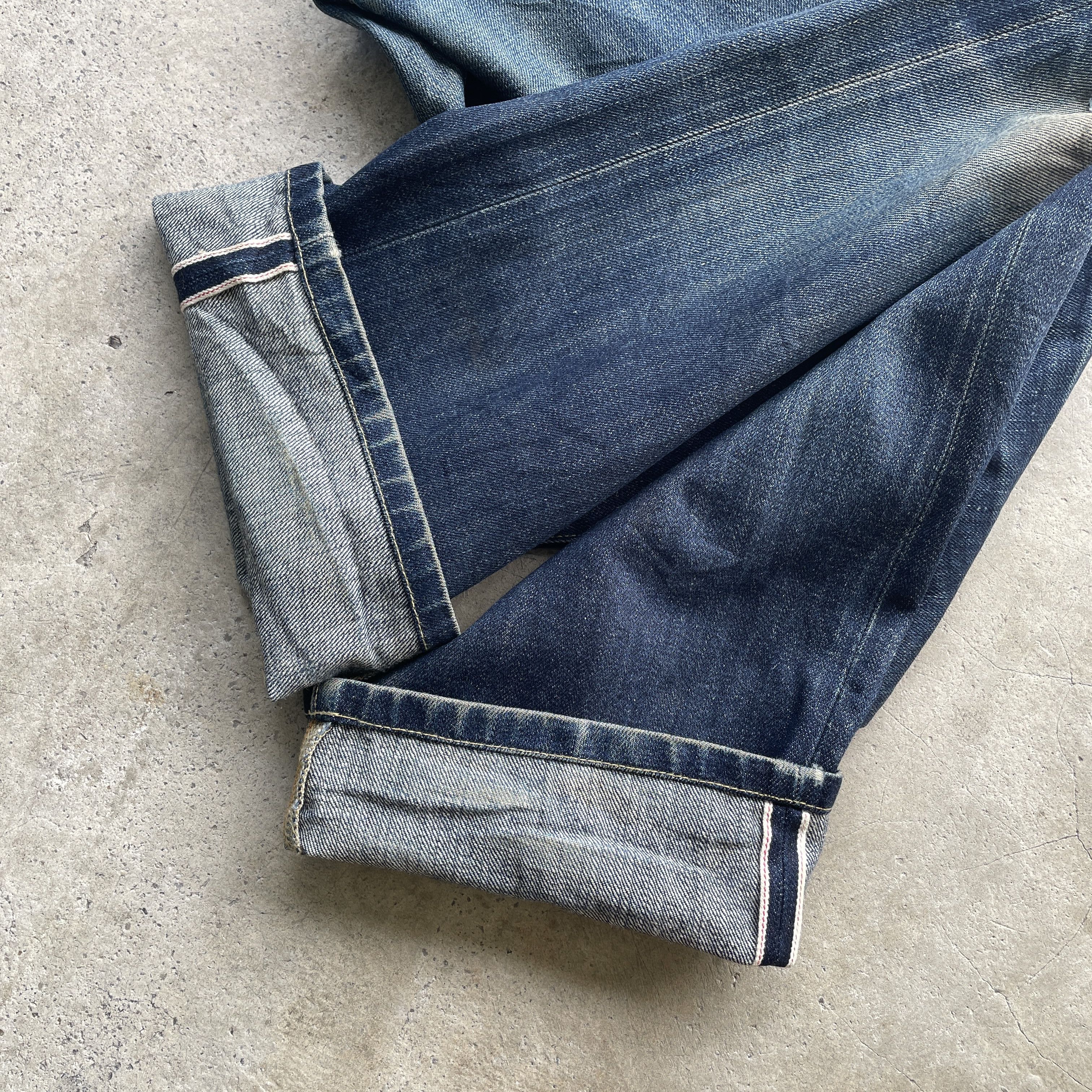Japanese Brand VINTAGE JAPANESE DISTRESSED FADED RUSTY SELVEDGE JEANS PANTS Size US 39 - 8 Thumbnail