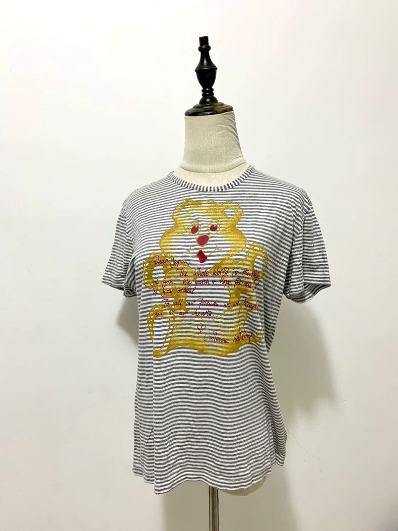 Vivienne Westwood Vivienne Westwood Bear striped short sleeve T-shirt Size L / US 10 / IT 46 - 1 Thumbnail