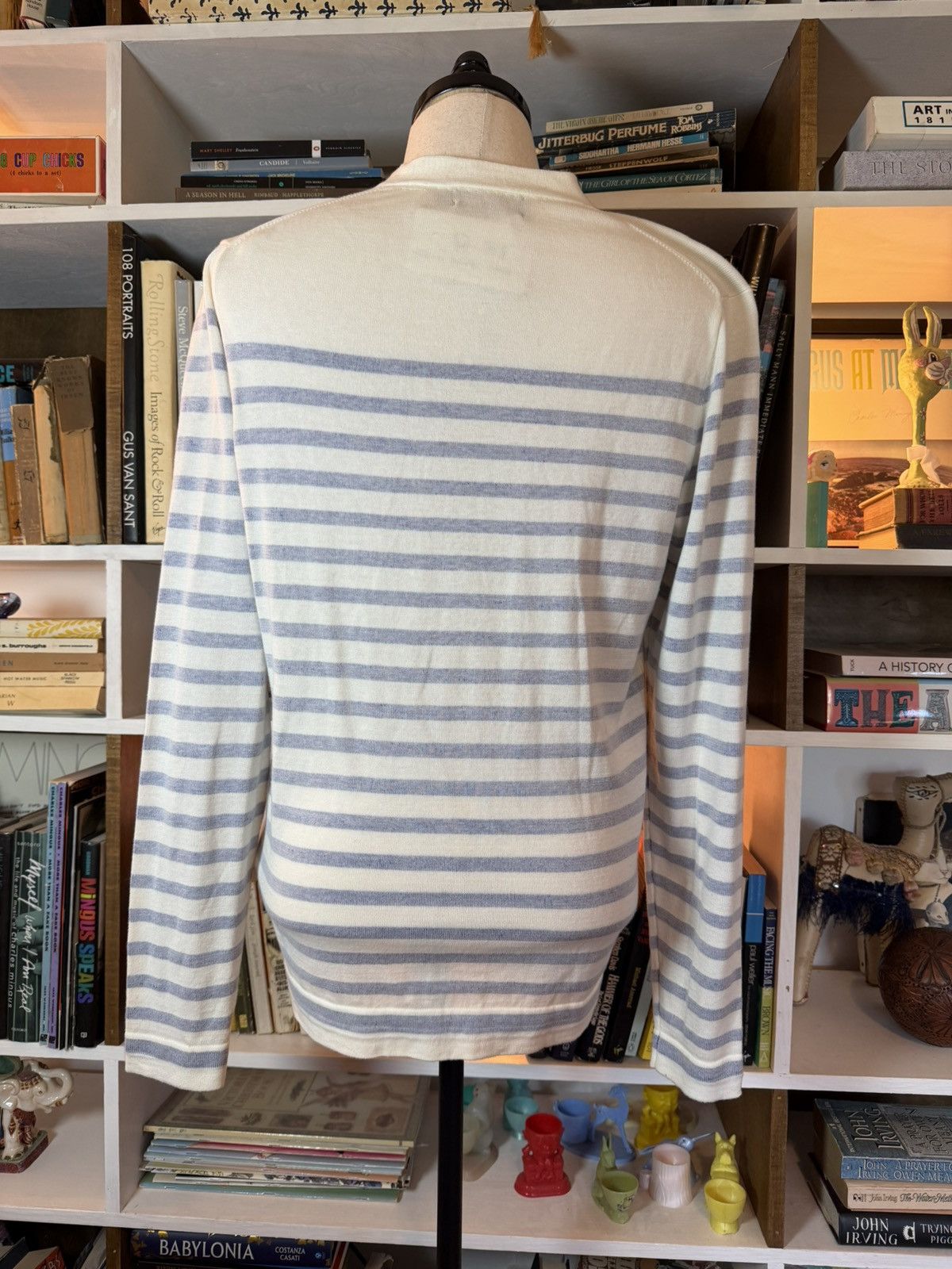 Paul Smith Paul Smith Jeans blue and white striped cardigan Size US M / EU 48-50 / 2 - 3 Thumbnail