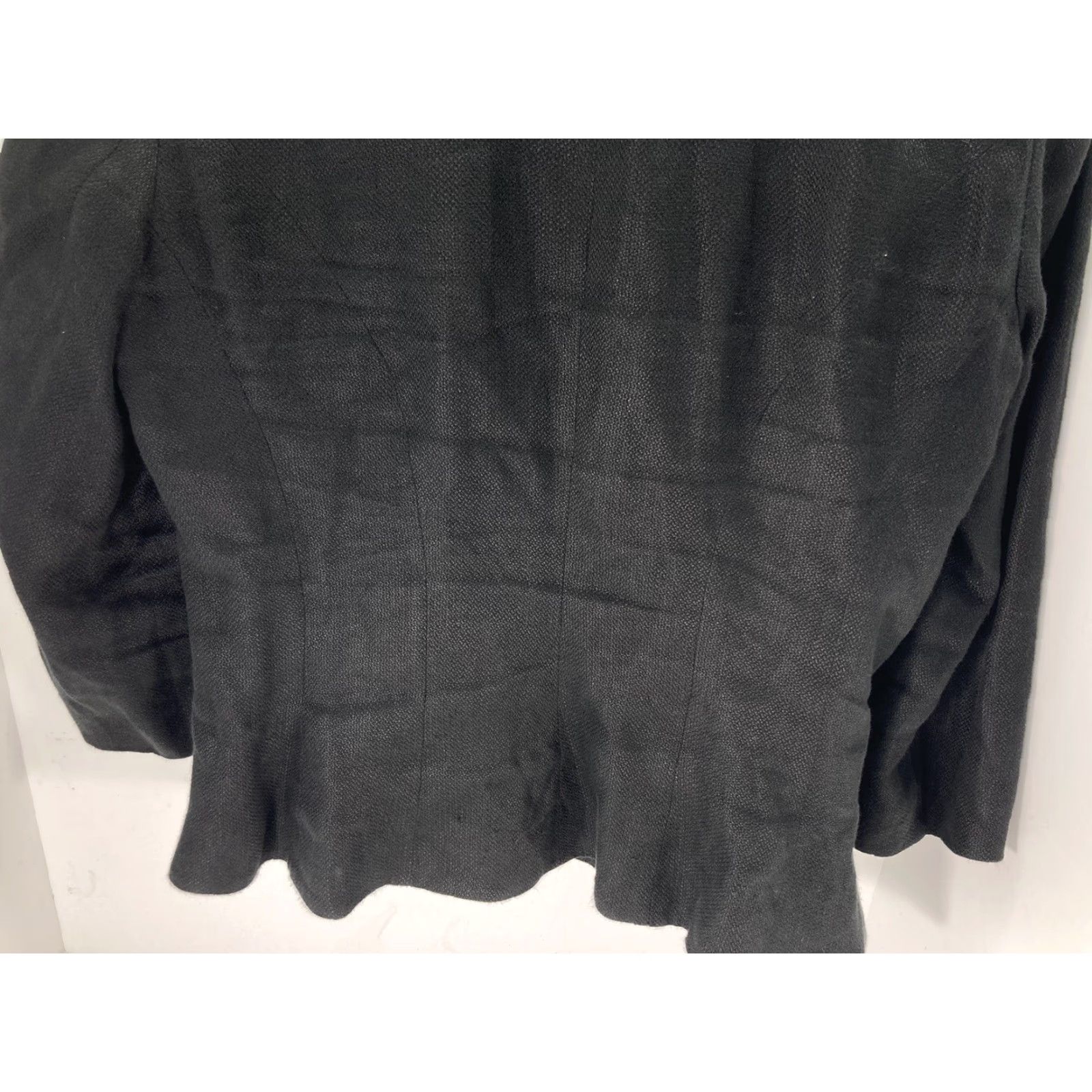 Ralph Lauren Lauren Ralph Lauren Linen Jacket Blazer Women Sz Medium Black Button Band Collar Size M / US 6-8 / IT 42-44 - 7 Thumbnail