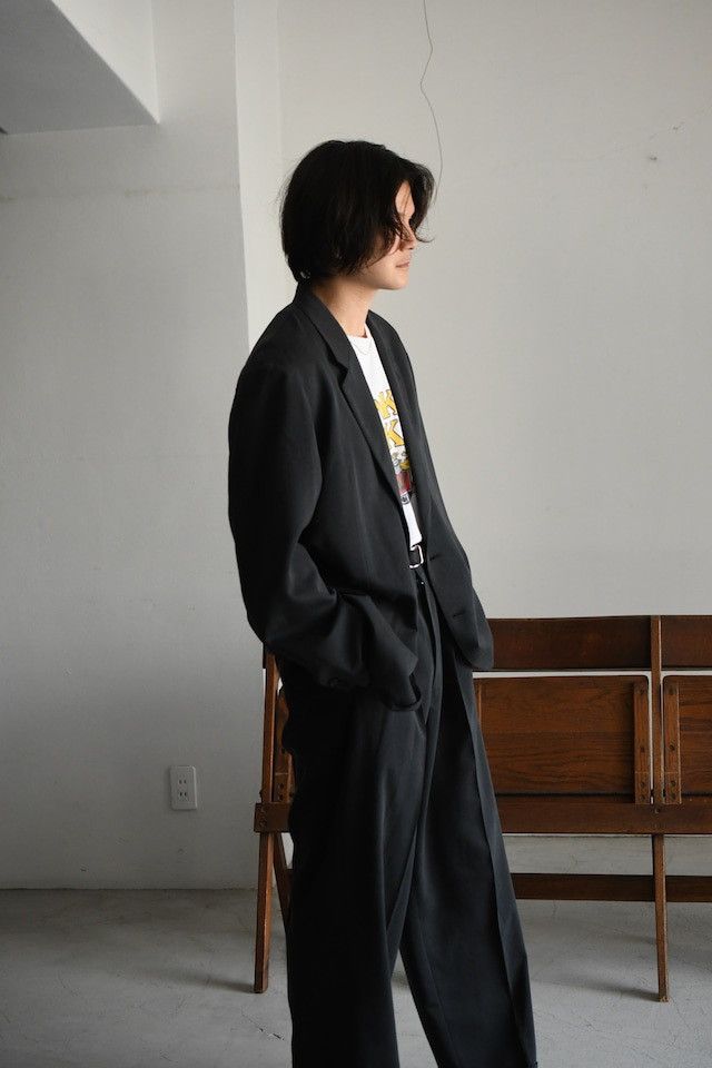 A.PRESSE A.PRESSE / Washed Silk Jacket (Charcoal) Size US XL / EU 56 / 4 - 18 Thumbnail