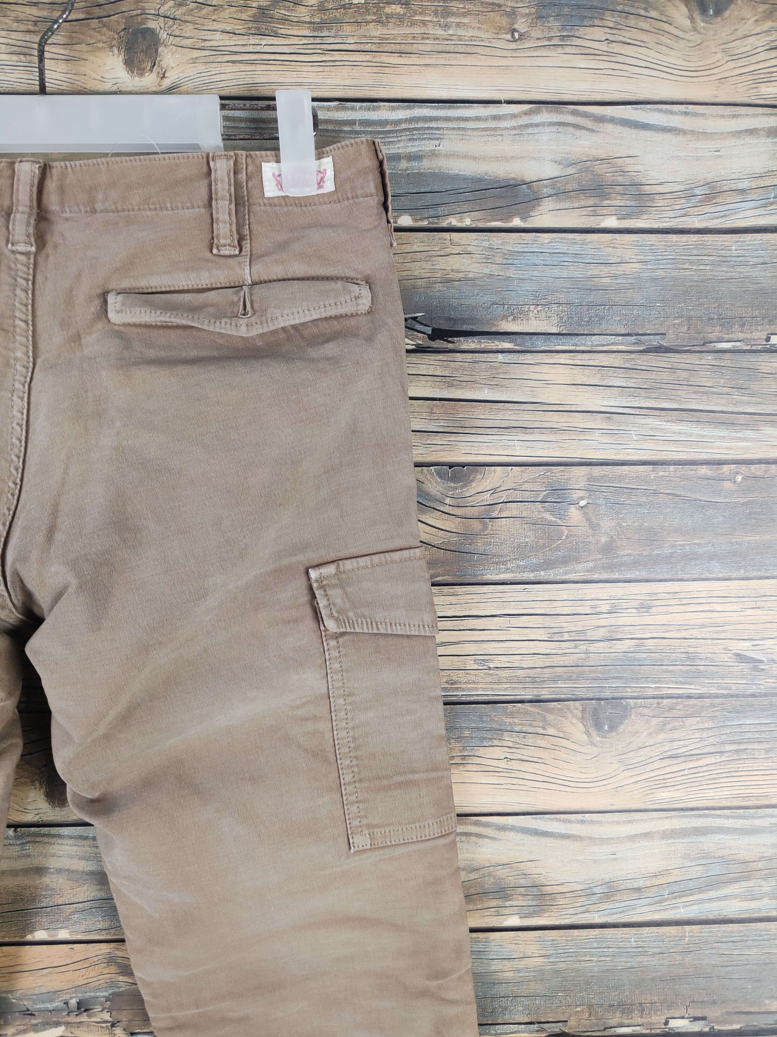 HOLLYWOOD RANCH MARKET DL HR Market Beige Multipocket Cargo Pants #46-263T Size US 30 / EU 46 - 10 Thumbnail
