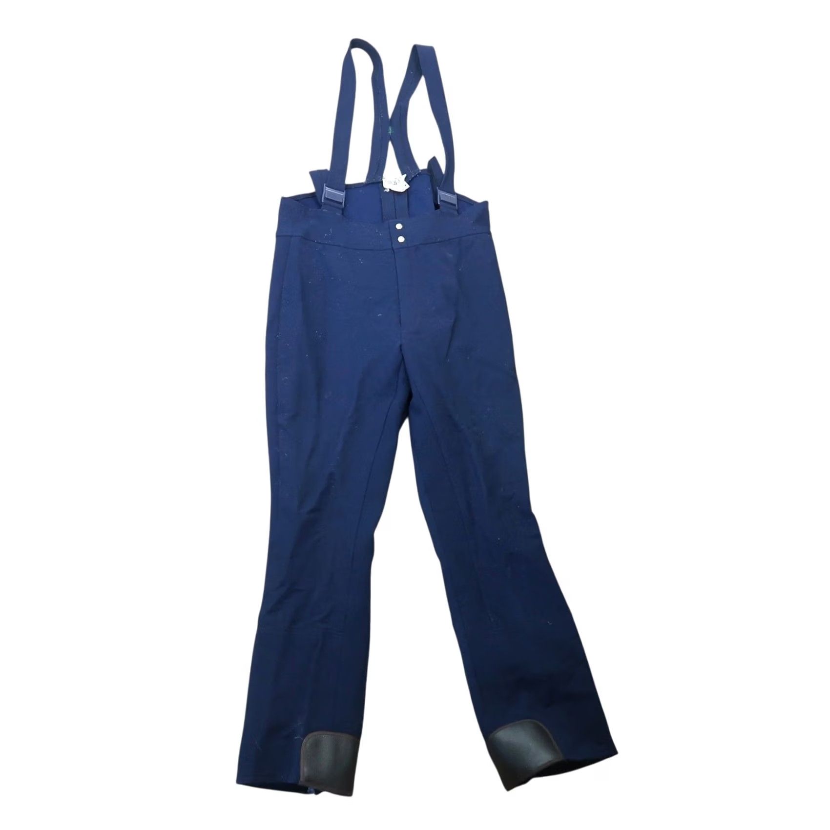 Vintage VINTAGE Slalom Wool Ski Bib Pants Jumpsuit Navy Blue 70s Mens 36 Wool Nylon 30in Inseam 53in Length 80s Theme Mens Size 36R - 2 Thumbnail