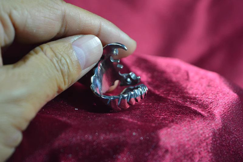 Jewelry Scorpion Future Jewelry Rings Chrome Ring (Size 7-13) Size ONE SIZE - 4 Thumbnail