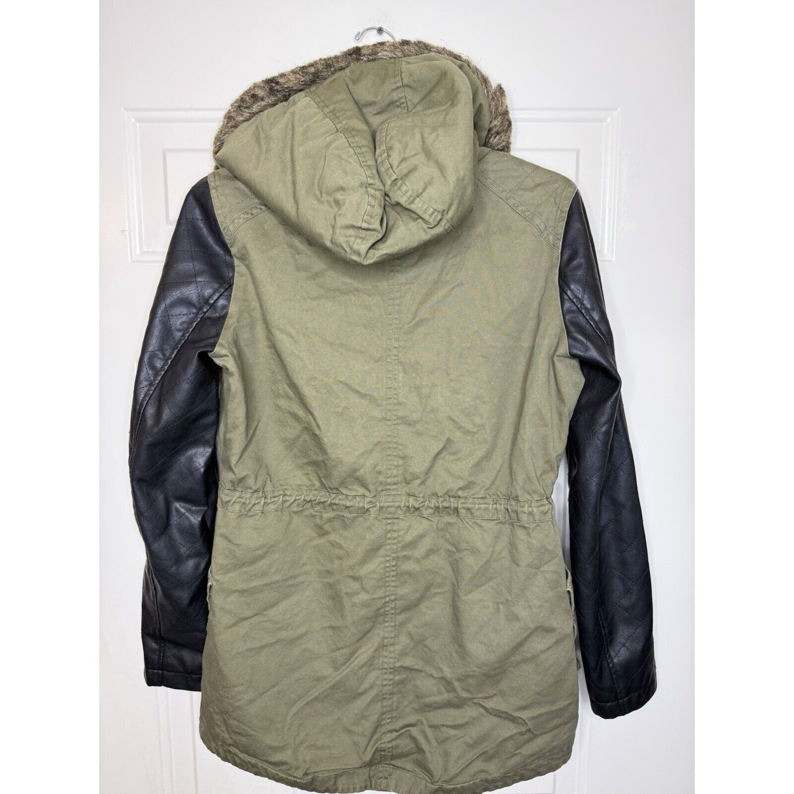 & Other Stories Thread & Supply Green Parka Jacket Women Small Faux Fur Hood Size S / US 4 / IT 40 - 12 Thumbnail