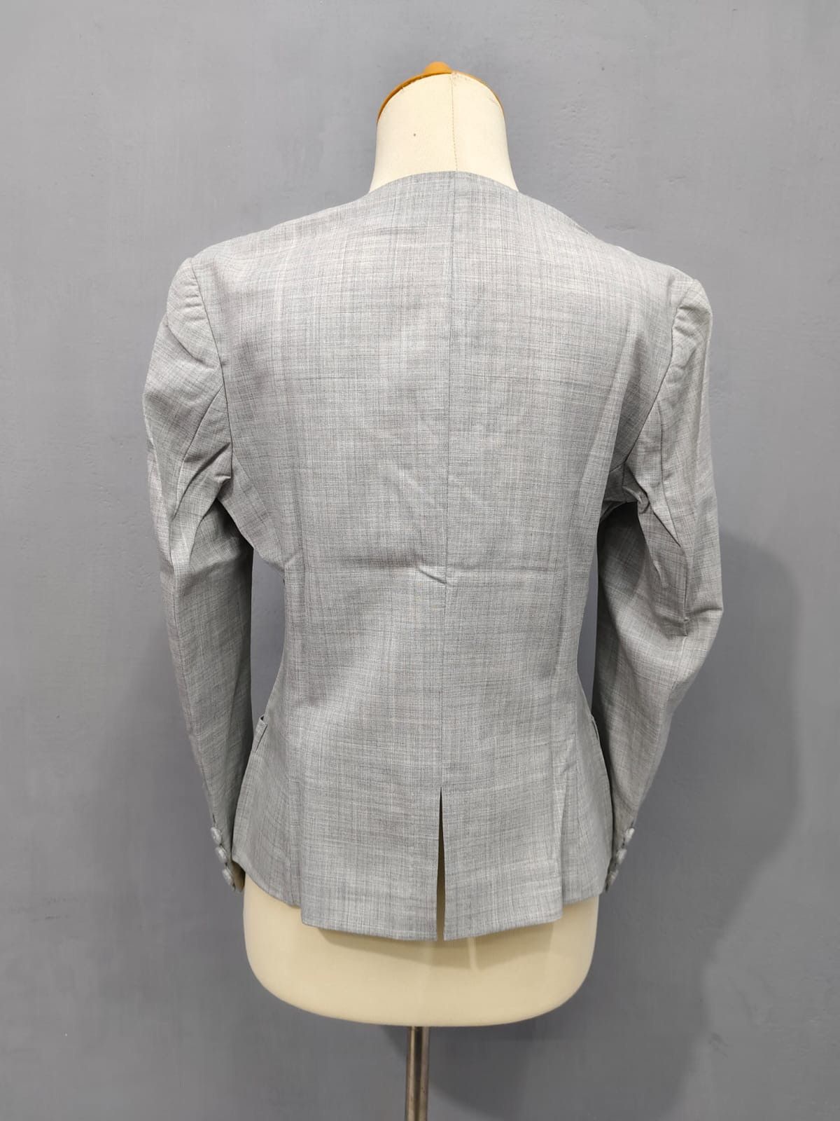 Yohji Yamamoto Y's by Yohji Yamamoto Archive Sample Collarless Grey Blazer Size M / US 6-8 / IT 42-44 - 5 Thumbnail