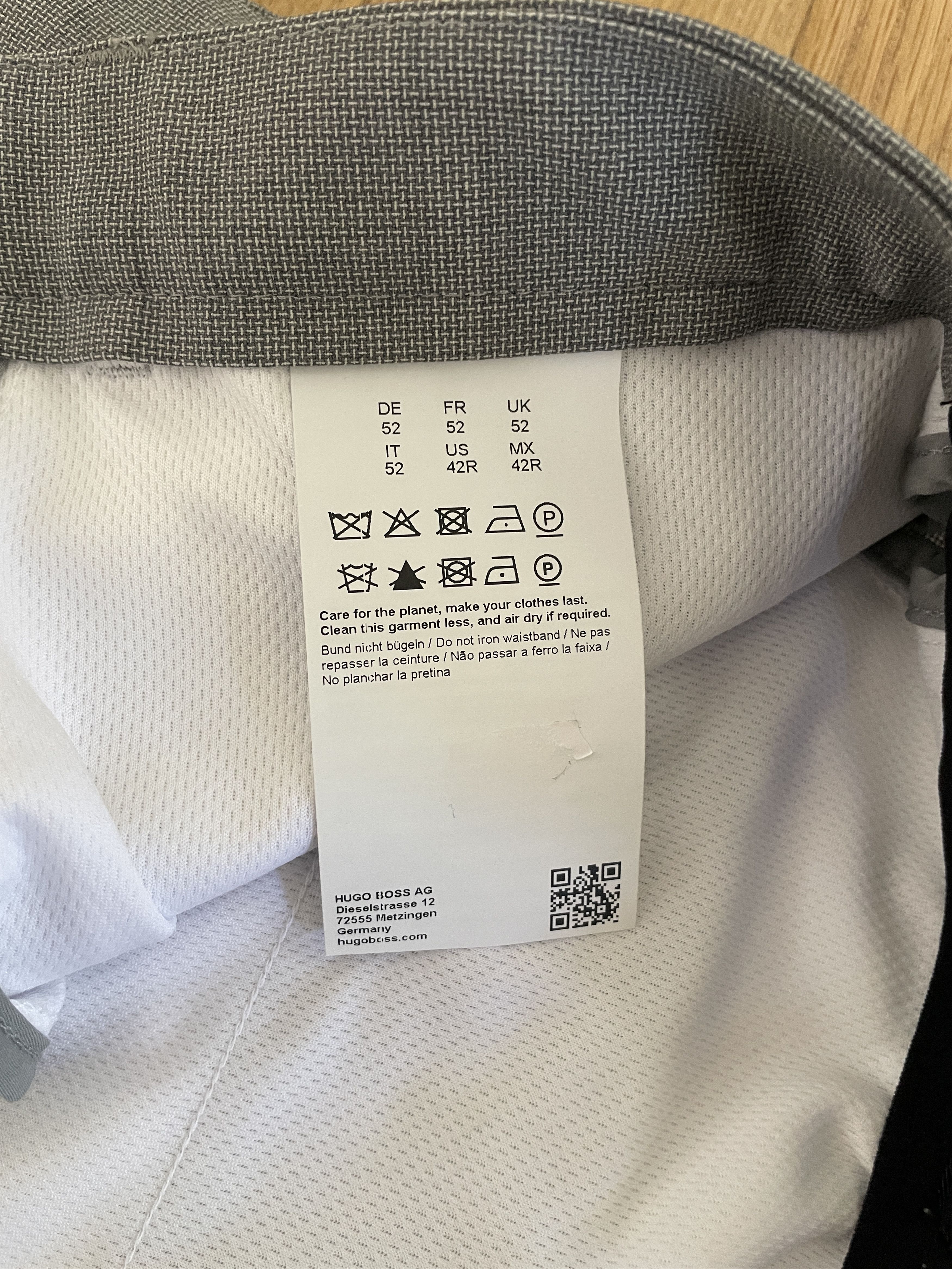 Hugo Boss Slim-Fit Suit in Micro-Patterned Preformance-Stretch Cloth Size 42R - 9 Thumbnail