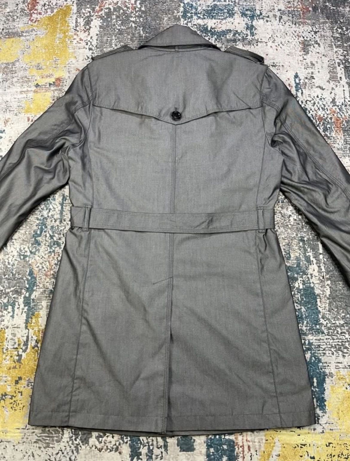 Burberry Burberry Black Trench Coat Size US M / EU 48-50 / 2 - 2 Thumbnail