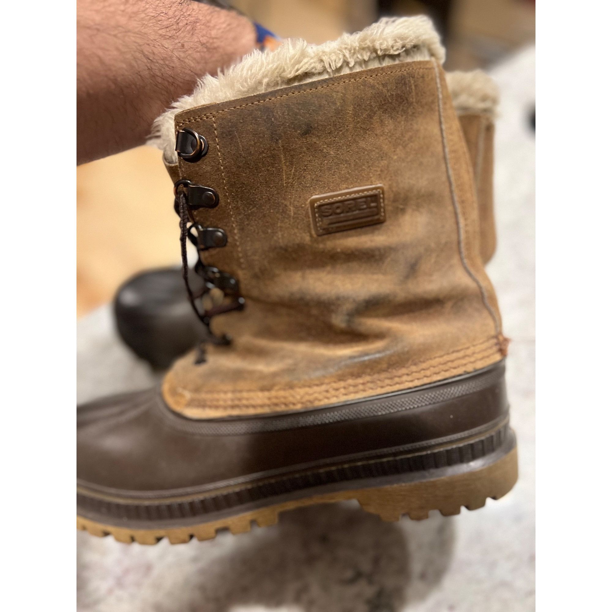 SOREL Sorel Steel Shank Leather Made in USA Winter Boots - Size 11 Size US 11 / EU 44 - 5 Thumbnail