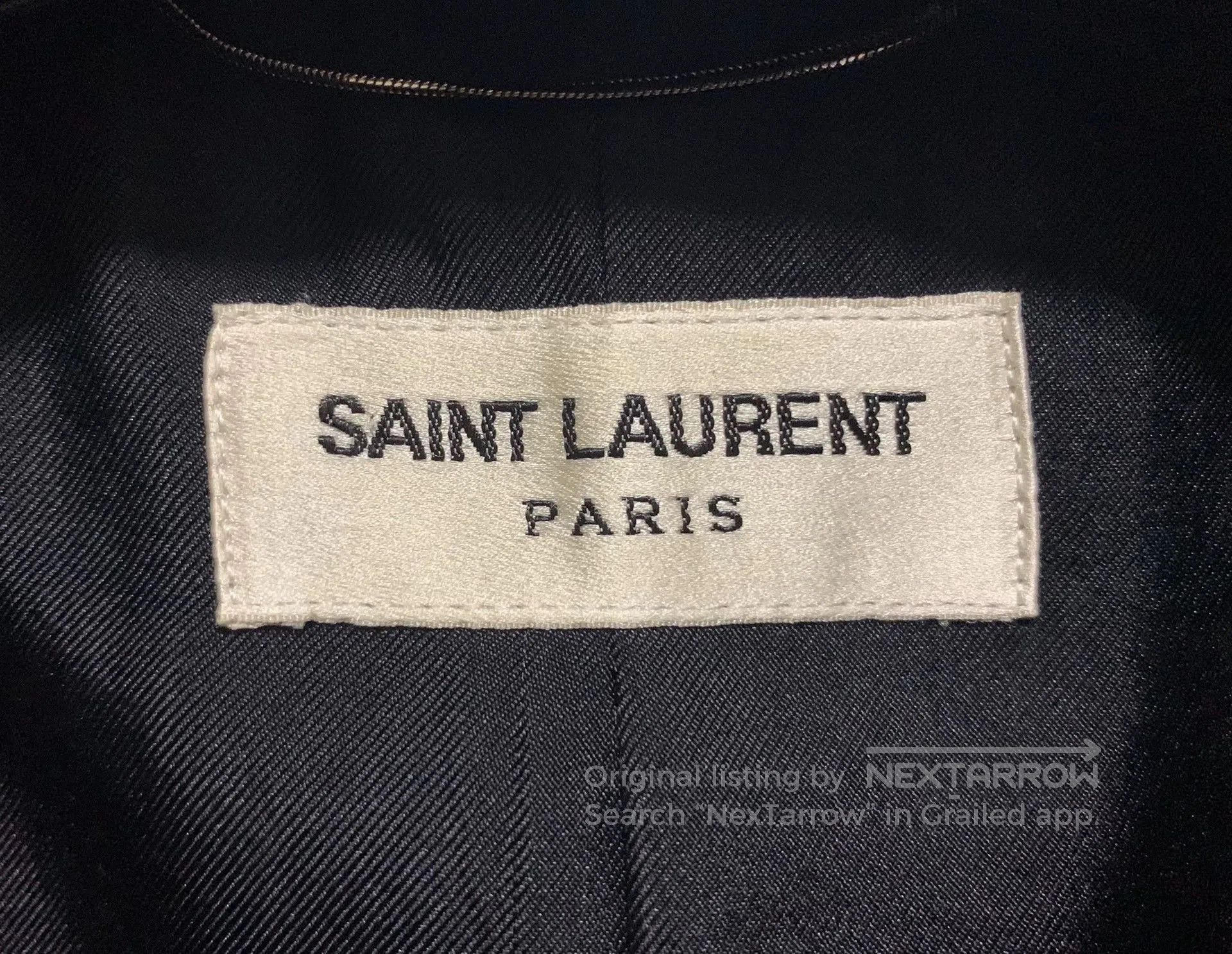 Saint Laurent Paris Black Single-Breasted Formal Blazer. Size US M / EU 48-50 / 2 - 3 Thumbnail