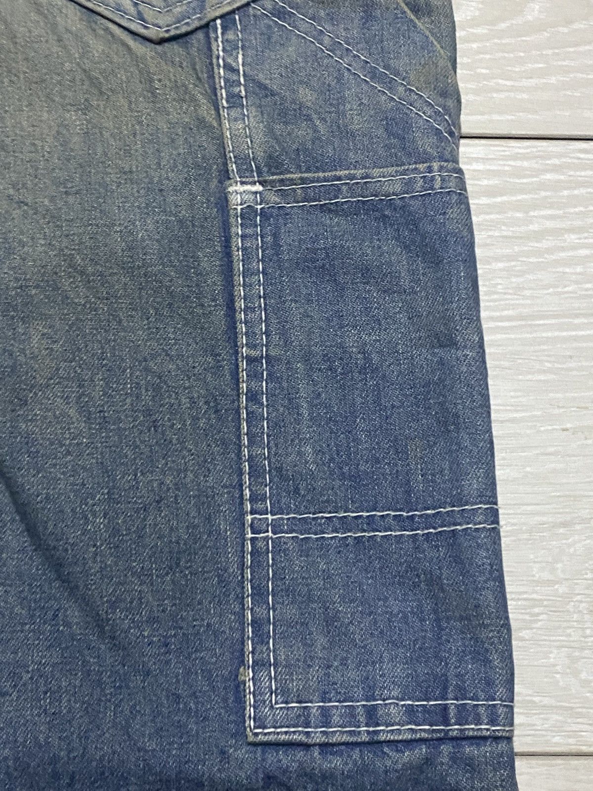 Japanese Brand Vintage Japanese Brand Grunge Patch Carpenter Loose Jeans Size US 27 - 10 Thumbnail