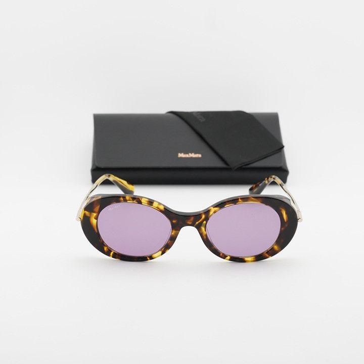 Max Mara Max Mara MALIBU10 MM0080 53Y Sunglasses Blonde Havana Oval Size ONE SIZE - 12 Thumbnail