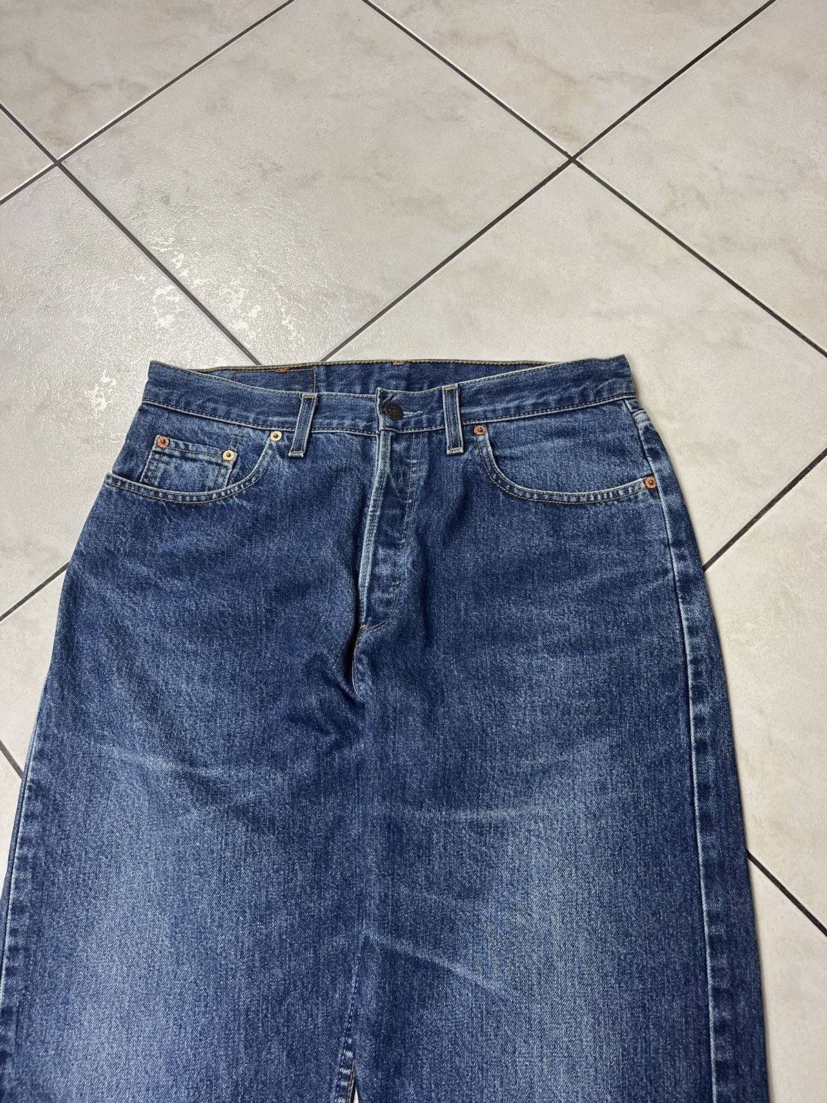 Levi's × Levi's Vintage Clothing × Vintage Vintage 90s Levi’s orange tab 628 02 denim jeans baggy pants Size US 33 - 3 Thumbnail