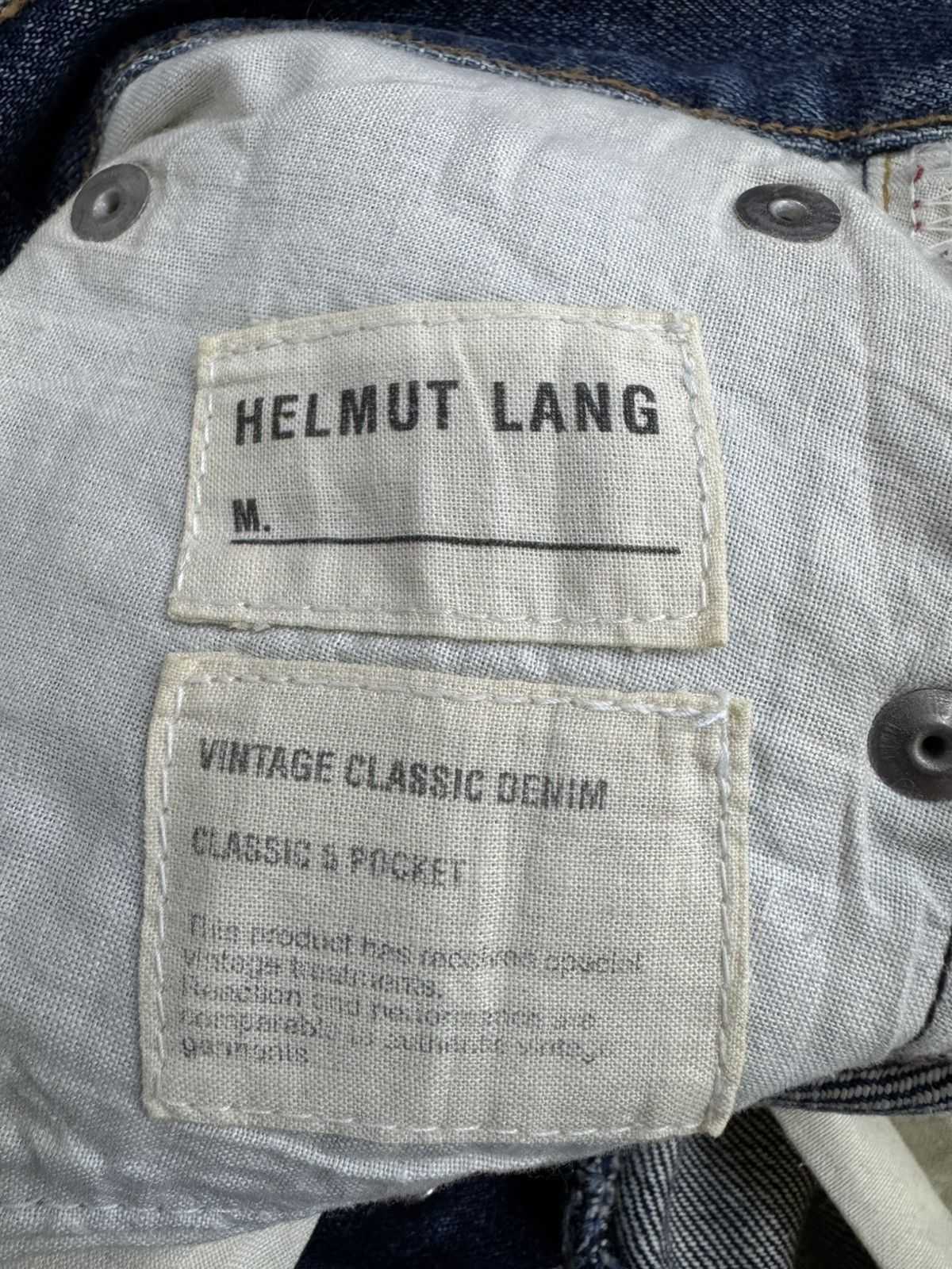 Helmut Lang Vintage Helmut Lang Classic Pocket Denim Pants Size US 30 / EU 46 - 14 Thumbnail