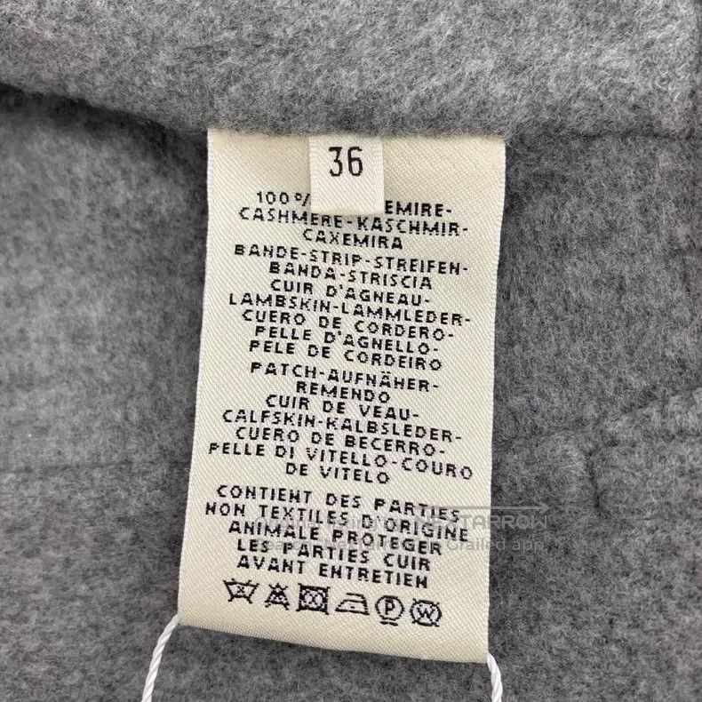 Hermes Hermes Grey Cashmere Side-Trimmed Long Sleeve Belted Wool Size XS / US 0-2 / IT 36-38 - 6 Thumbnail