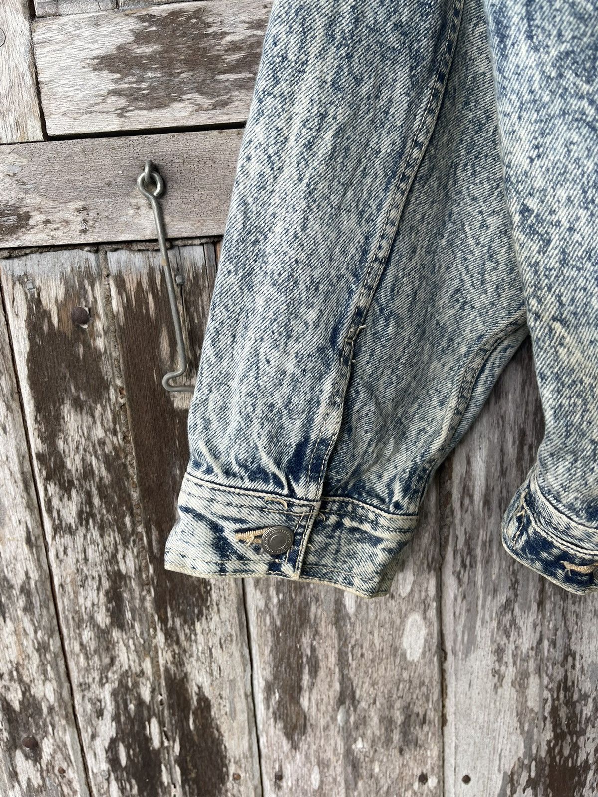 Designer Bell Scott Acid Wash Denim Jacket - Vintage 80s/90s Size US L / EU 52-54 / 3 - 13 Thumbnail