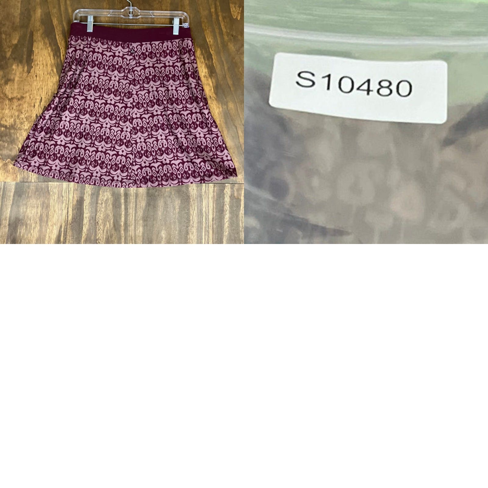 Prana PrAna Womens Skirt Maroon Pull On A Line Polyester Blend Stretch XS Midi Casual Activewear Womens Size 26" / US 2 / IT 38 - 8 Thumbnail