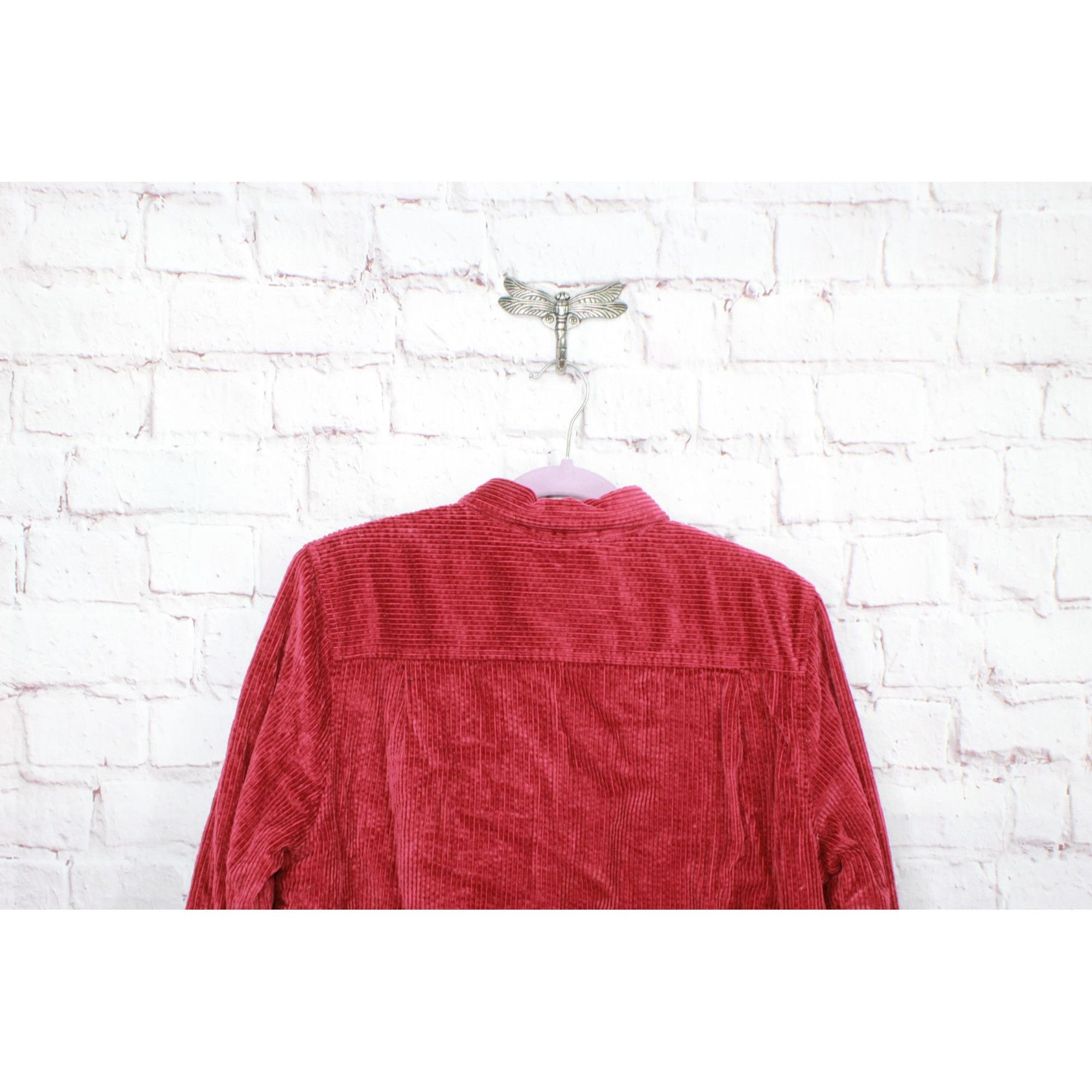 L.L. Bean LL Bean Women's Corduroy Relaxed Shirt Lined Size M / US 6-8 / IT 42-44 - 4 Thumbnail