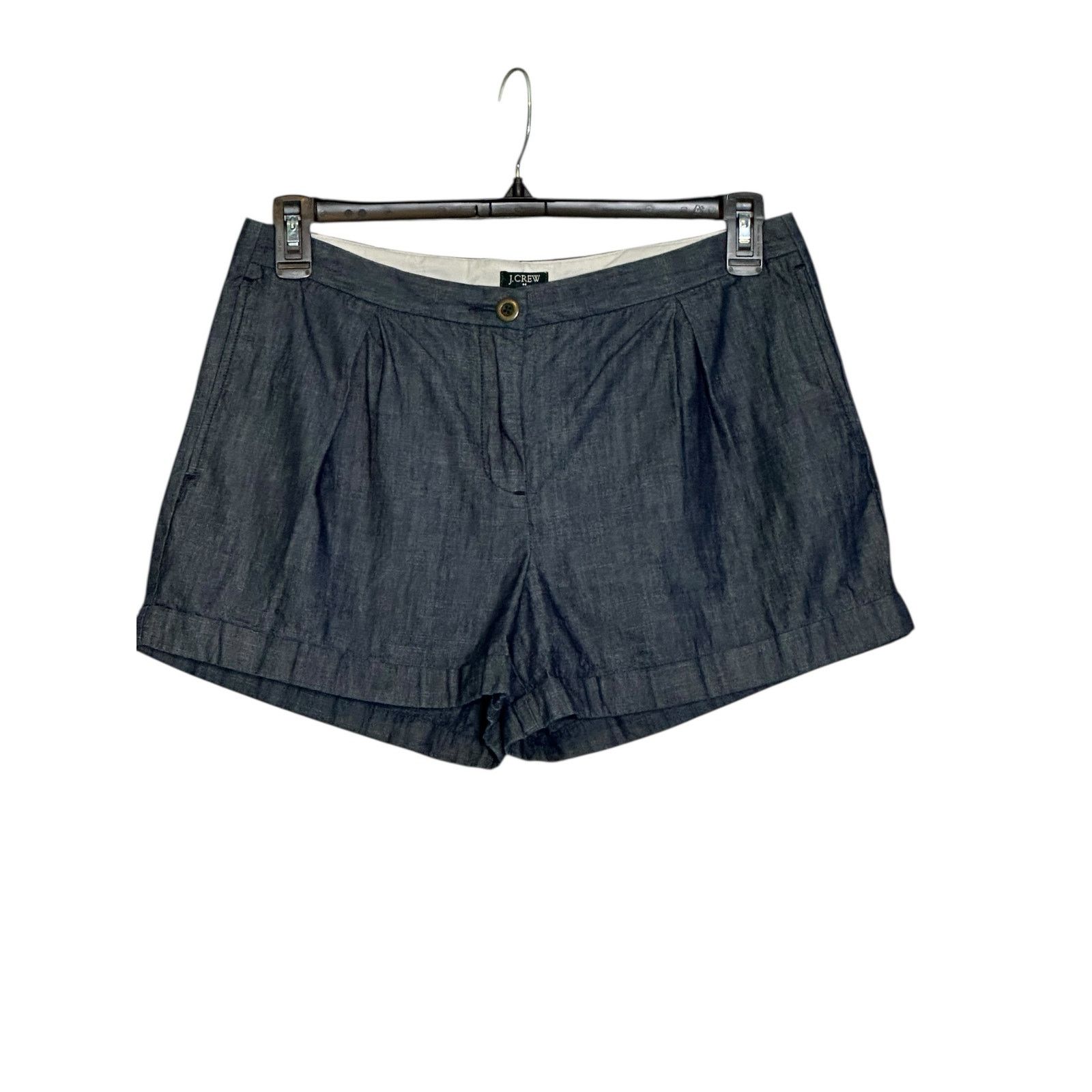 J.Crew J.Crew blue chambray pleated shorts size 6 Size 28" / US 6 / IT 42 - 10 Thumbnail