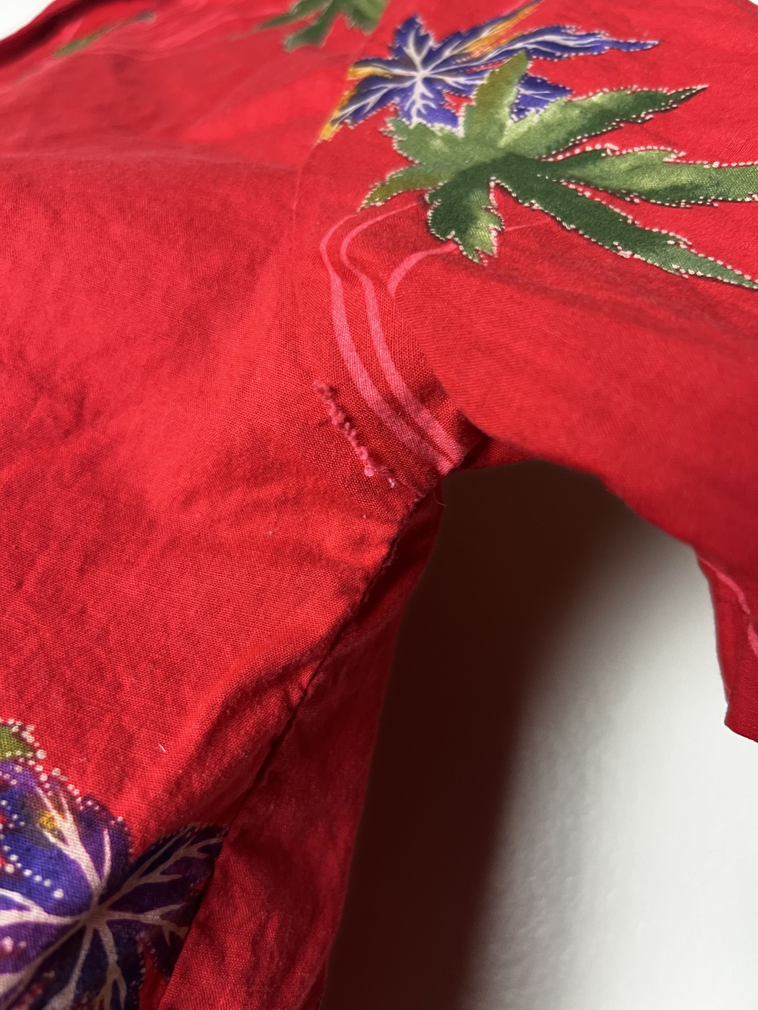 Vintage Vintage Wave Hawaiian Palm Tree Print Short Sleeve Button Up Size XXS / US 00 / IT 34 - 9 Thumbnail