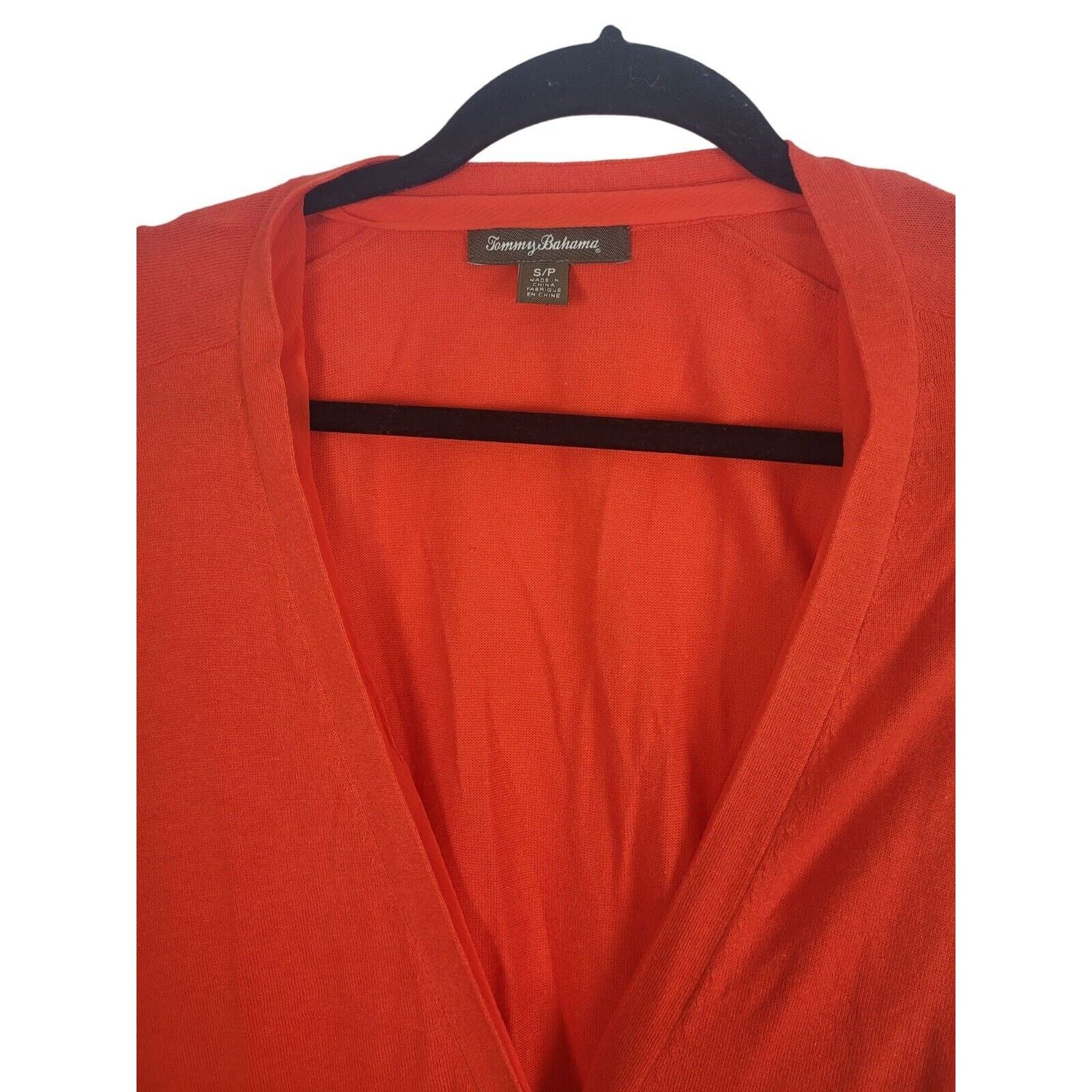 Tommy Bahama Tommy Bahama Cardigan S/P Womens Orange Long Sleeve Pockets Size S / US 4 / IT 40 - 4 Thumbnail