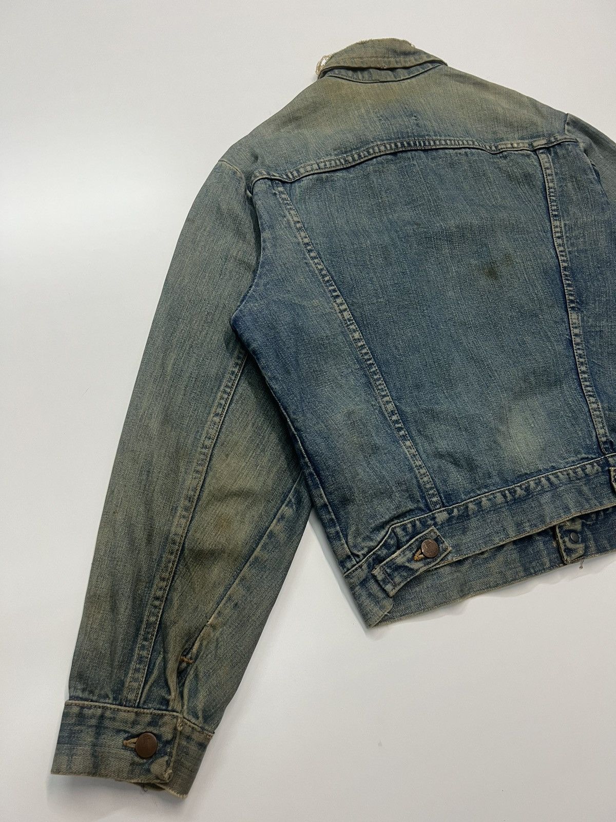 Other 🔥VINTAGE WRANGLER DENIM TRUCKER JACKET Size US S / EU 44-46 / 1 - 8 Thumbnail