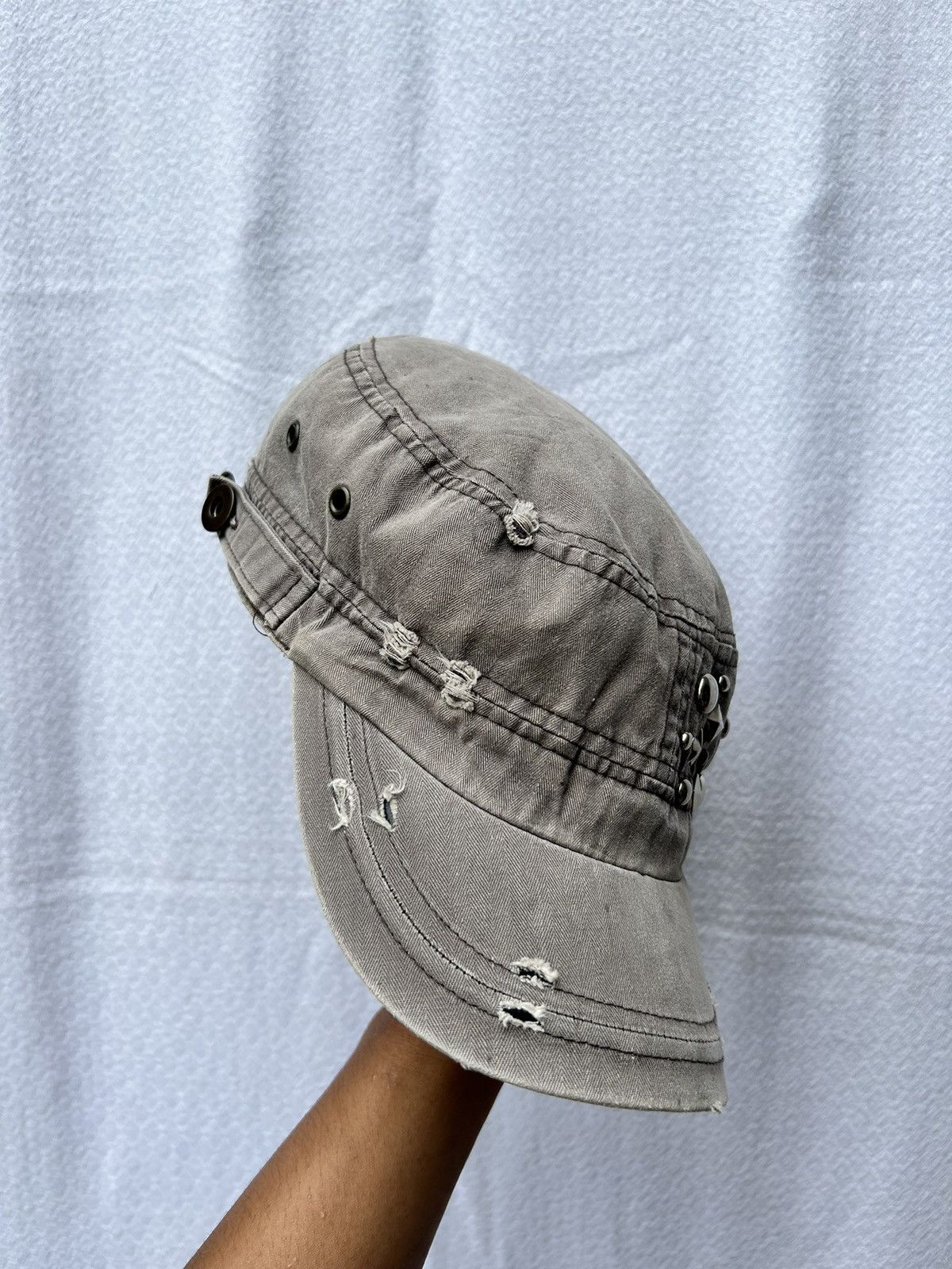 If Six Was Nine × Japanese Brand × Le Grande Bleu (L.G.B.) Distressed studded gothic hats Size ONE SIZE - 3 Thumbnail