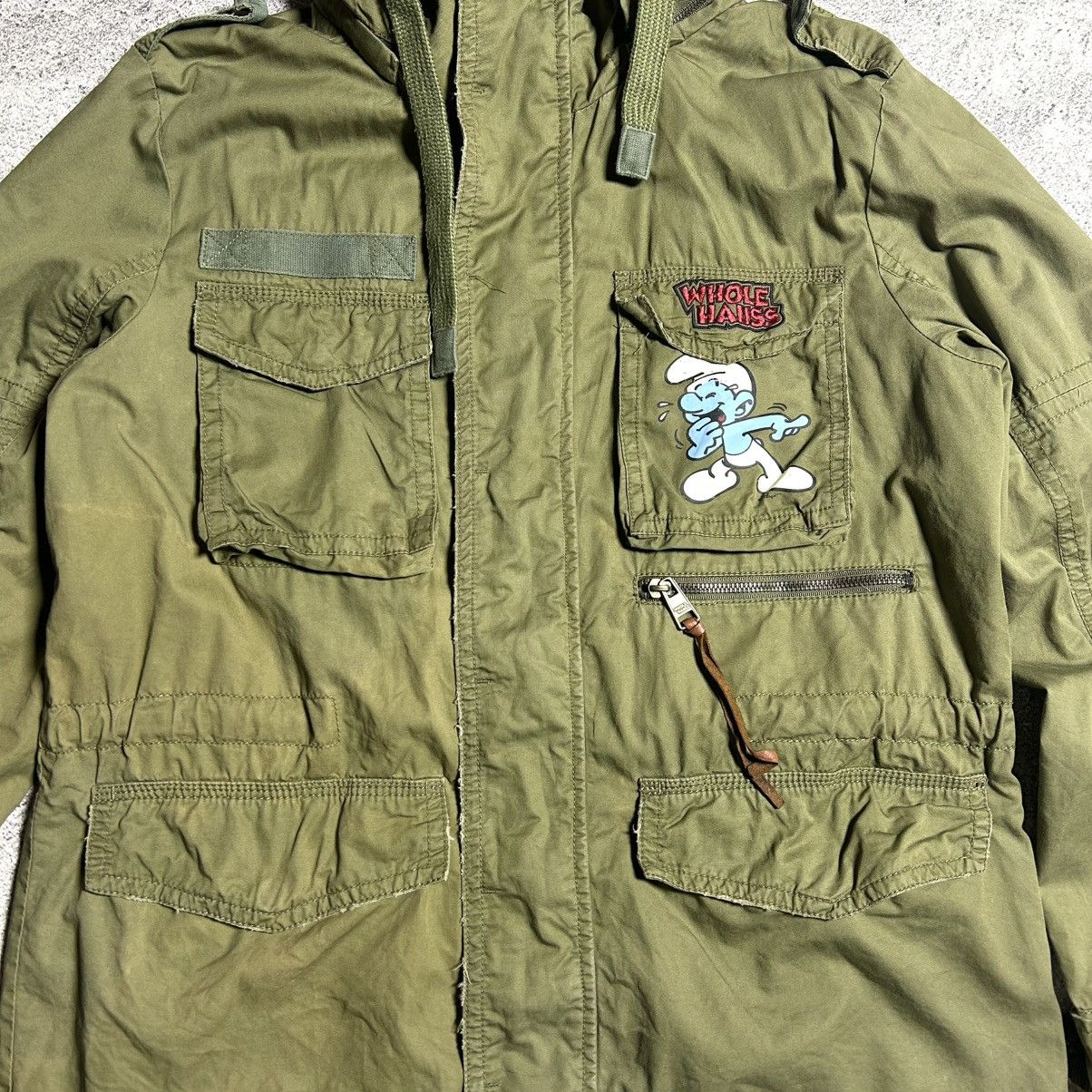 Cartoon Network Vintage M65 Jacket Whole Hauss THE SMURFS Size US L / EU 52-54 / 3 - 5 Thumbnail