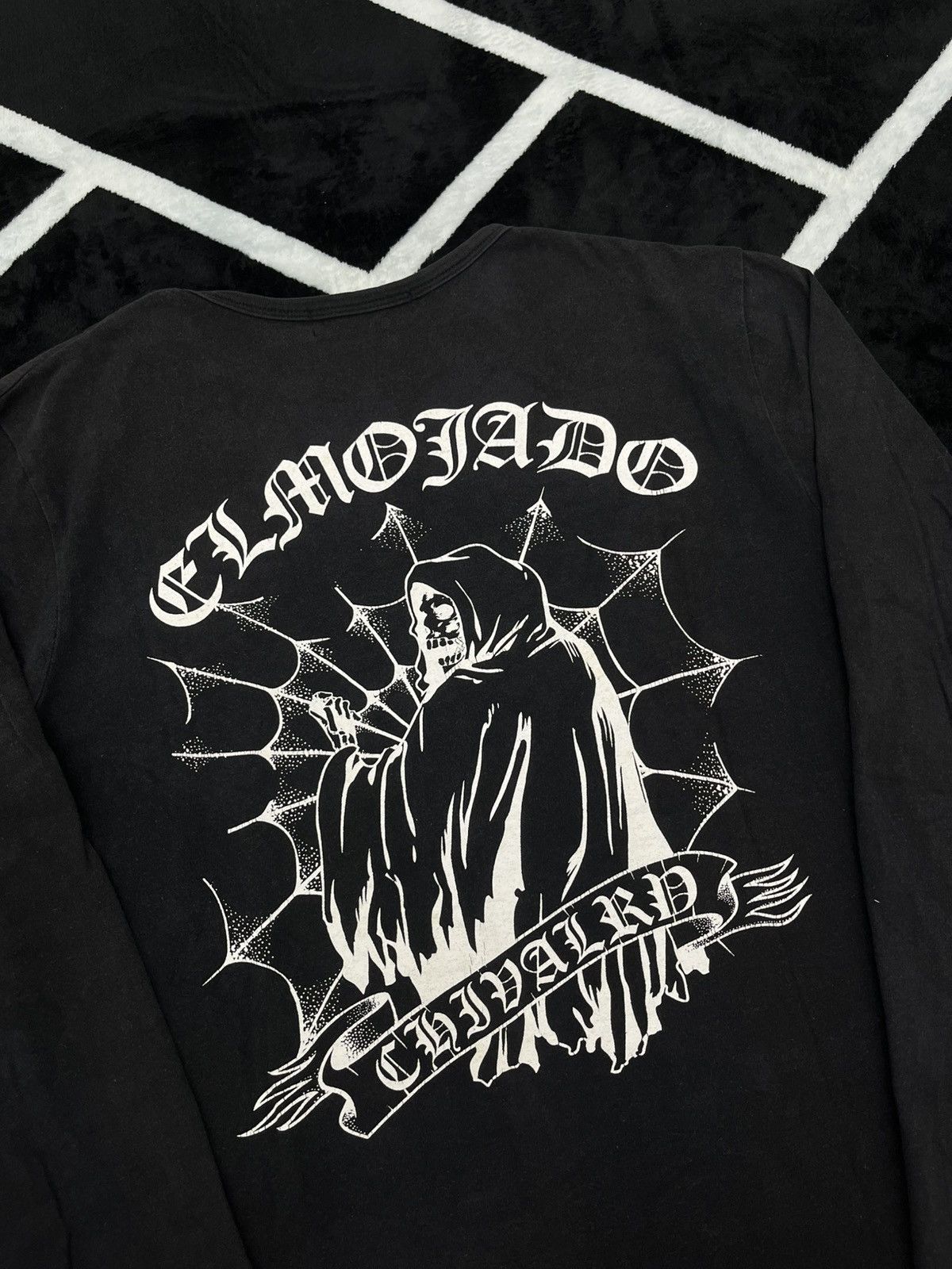 Affliction Gimmick Craze Japan Grommet Eyelet Layered Grunge Tee Size US M / EU 48-50 / 2 - 2 Thumbnail
