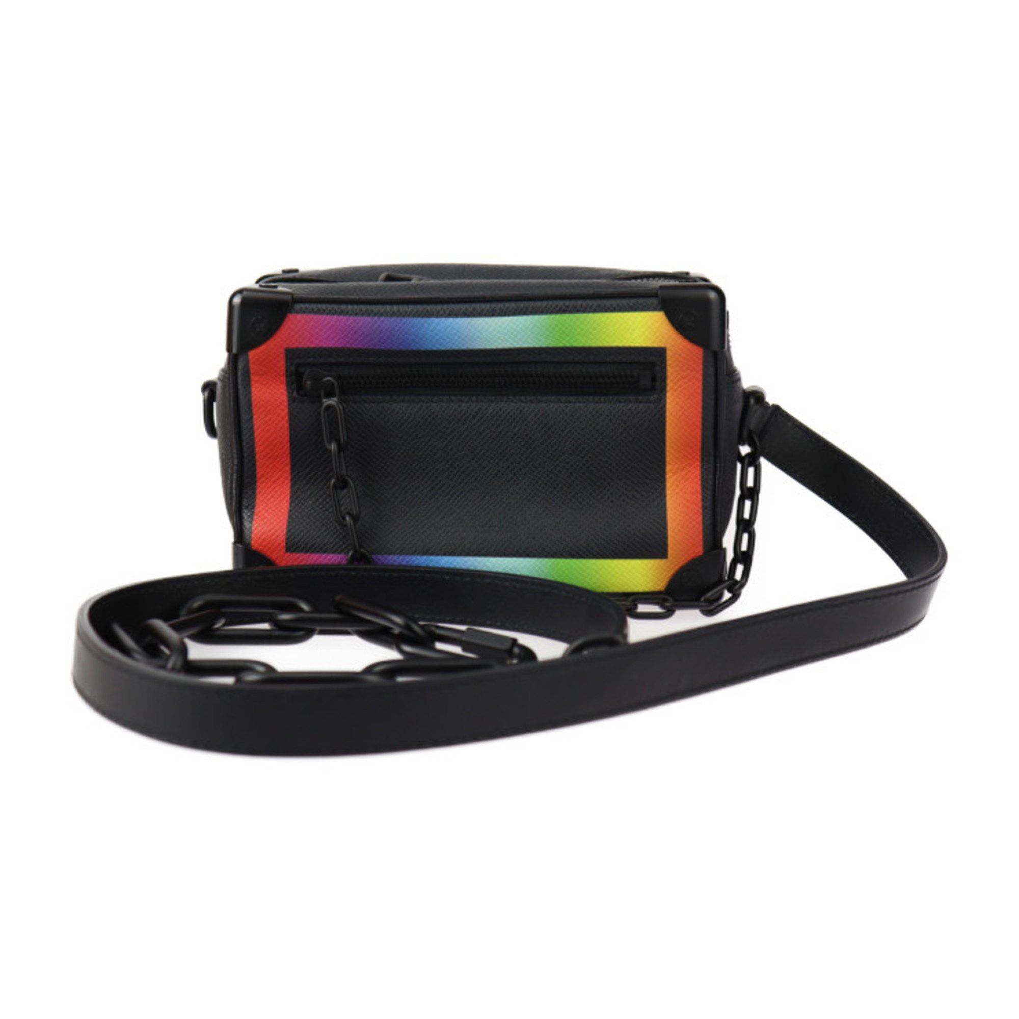 Louis Vuitton Louis Vuitton Mini Soft Trunk Taiga Shoulder Bag M30351 Leather Black Rainbow Pochette 2412063010061R1 Size ONE SIZE - 1 Thumbnail