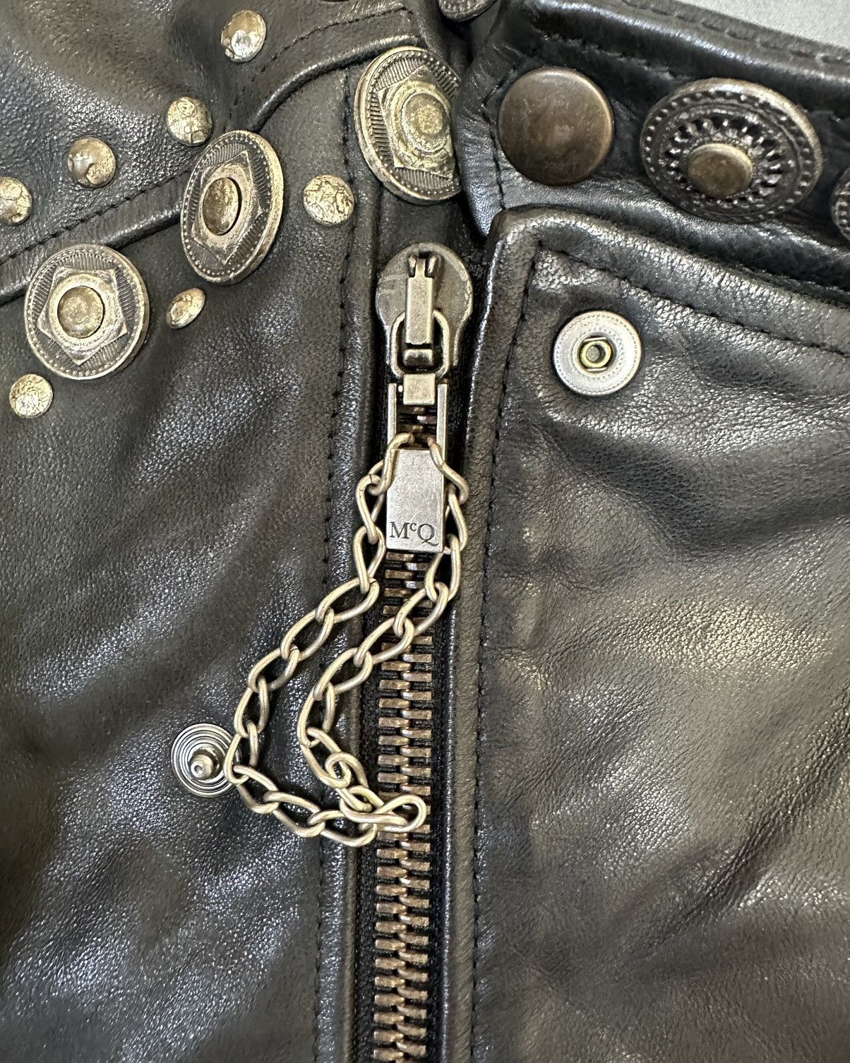 Alexander McQueen × MCQ Alexander McQueen Motorcycle Leather Jacket Size US S / EU 44-46 / 1 - 4 Thumbnail