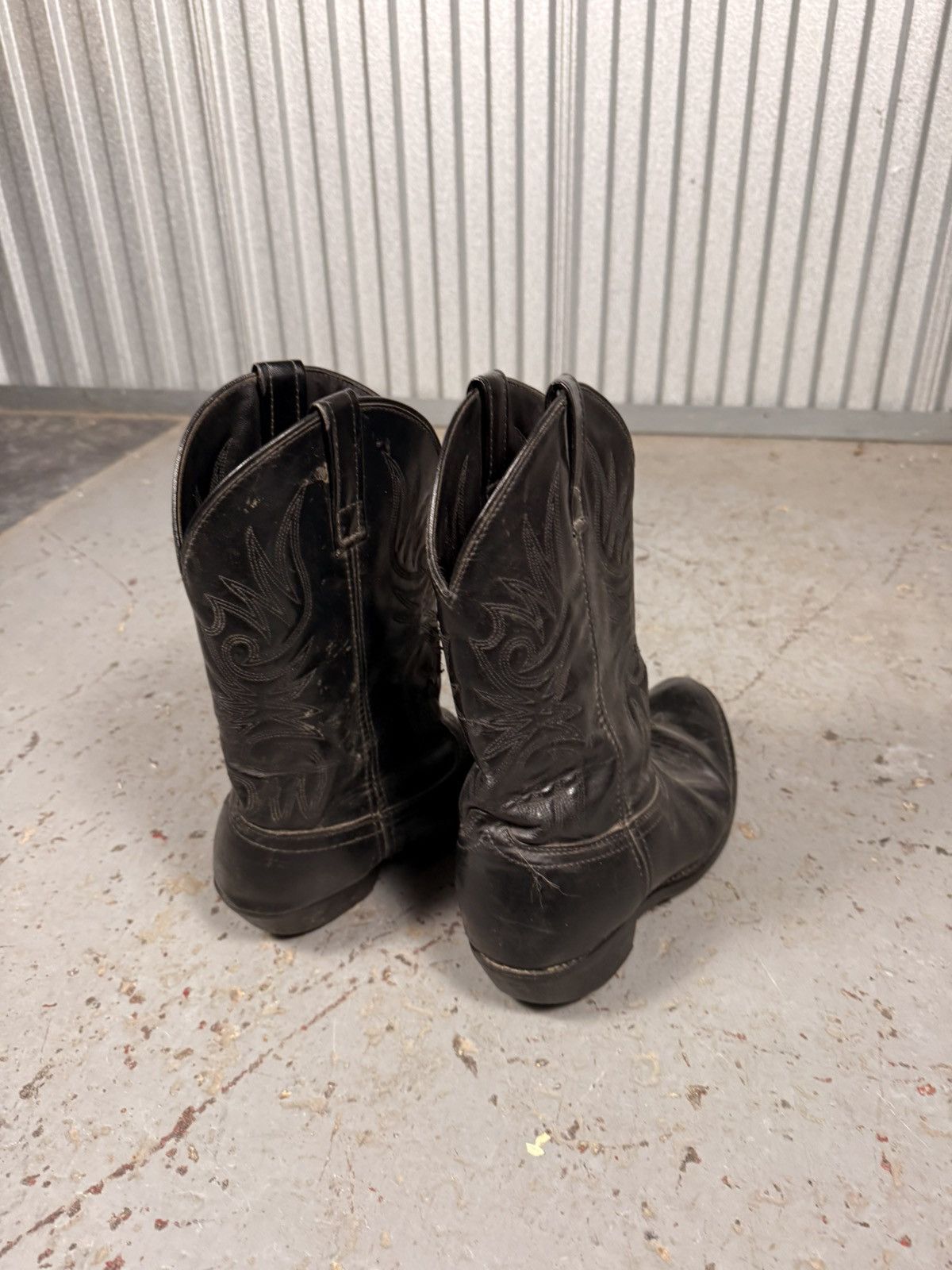 Other All Black Basic No Frills Cowboy Bootd Size US 10.5 / EU 43-44 - 3 Thumbnail