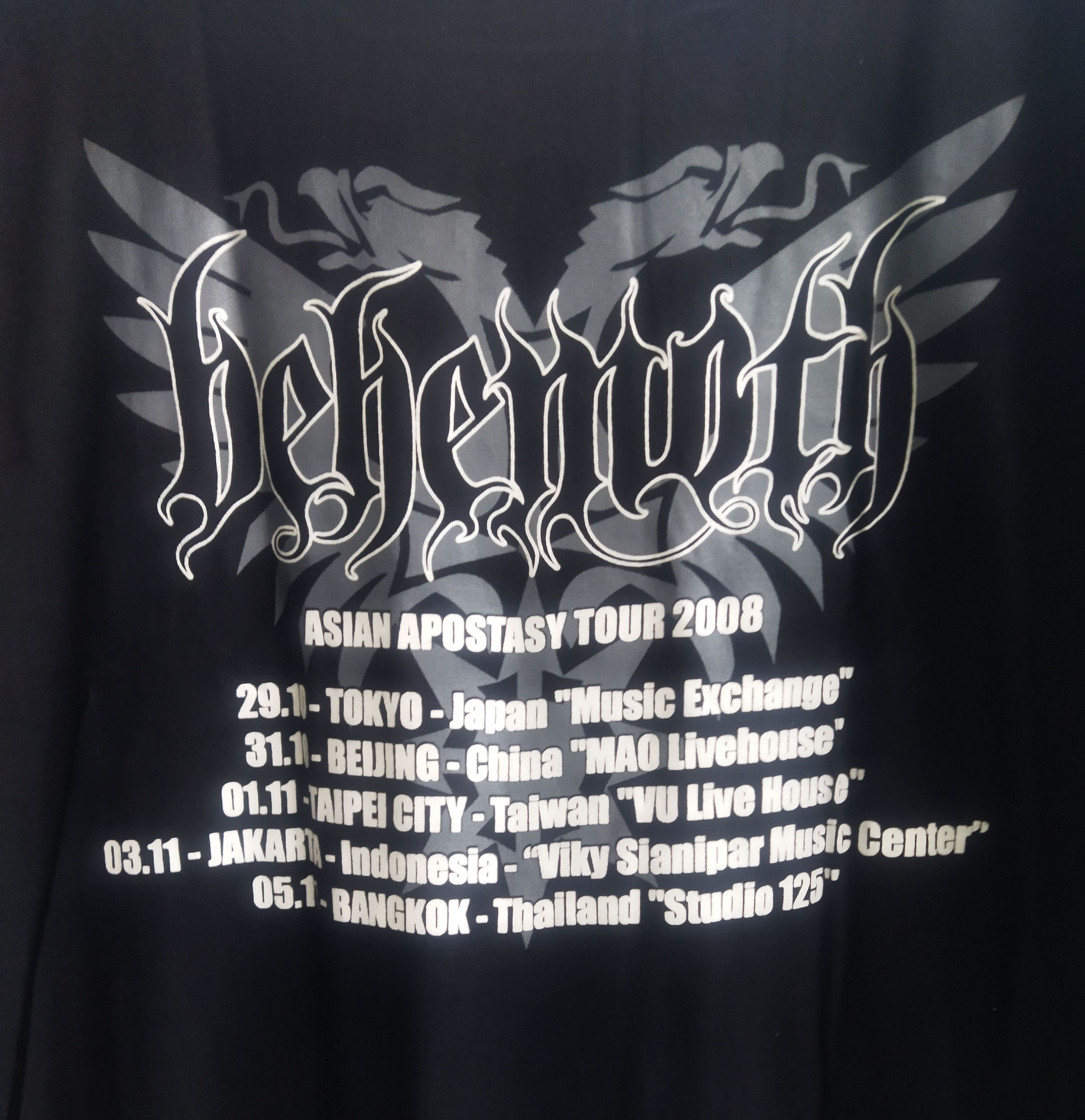 Band Tees Behemoth Asian apostasy tour 2008 Size US L / EU 52-54 / 3 - 4 Thumbnail
