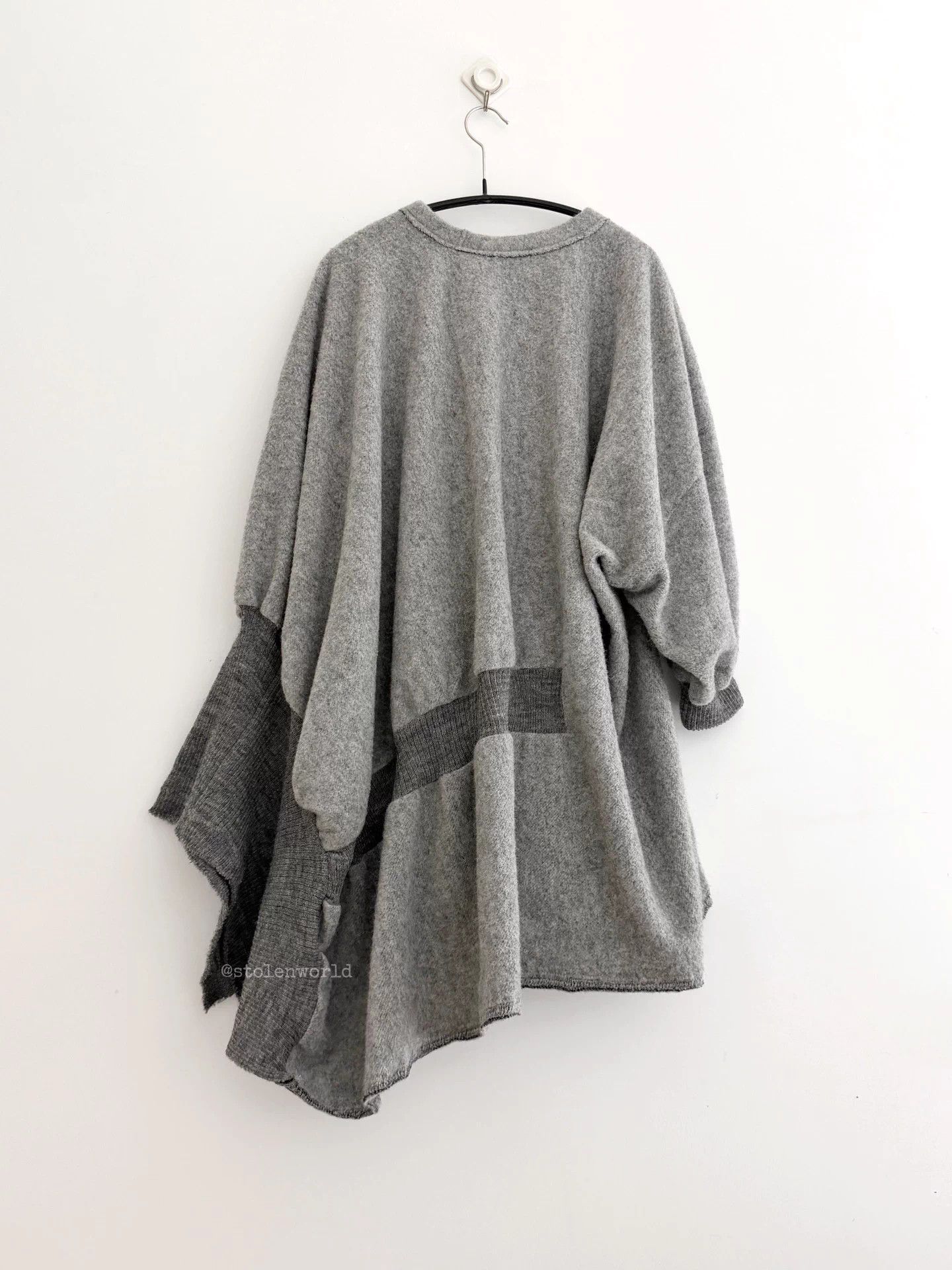 Y's Y's Irregular Paneled Fluffy Wool Top F Size M / US 6-8 / IT 42-44 - 2 Thumbnail
