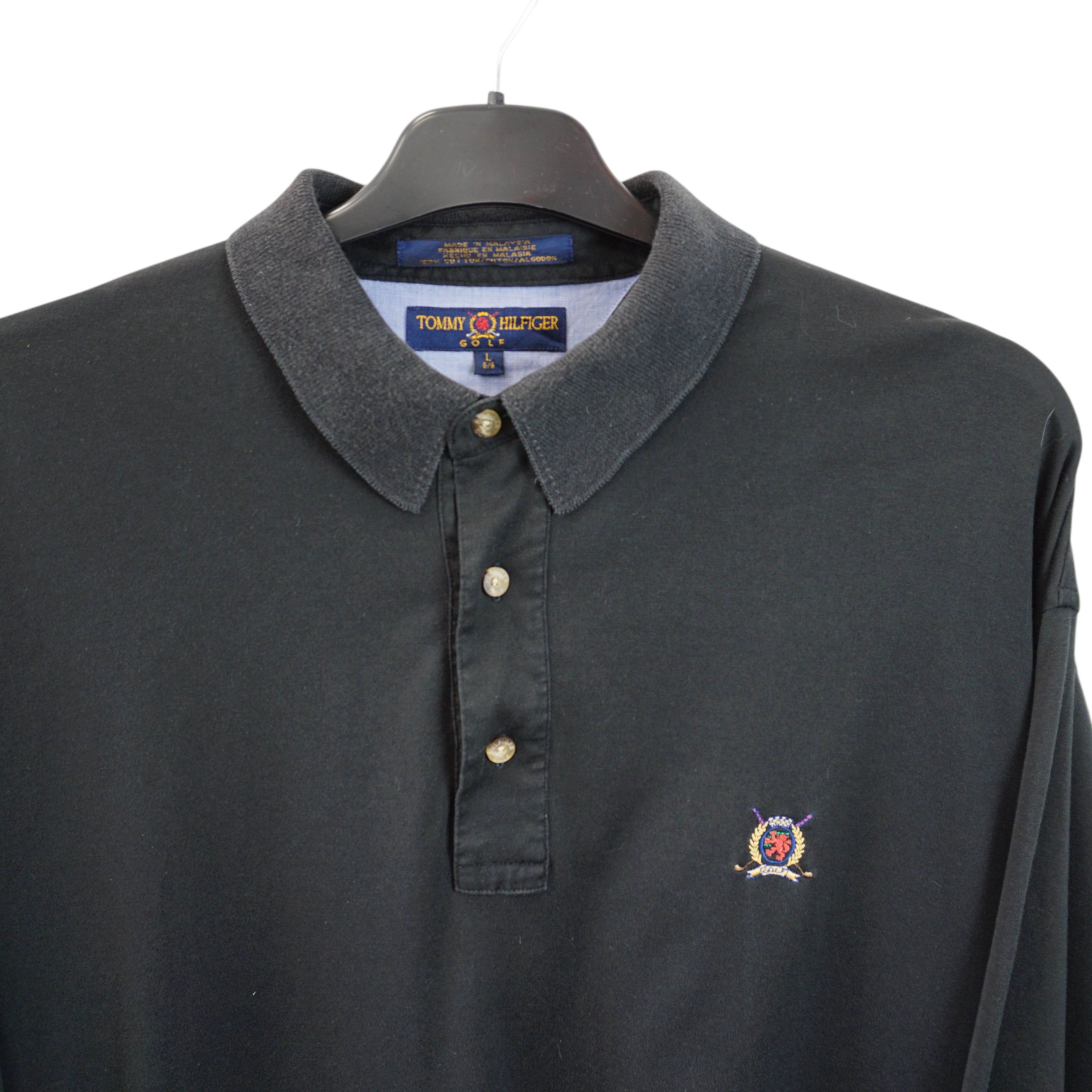 Tommy Hilfiger × Vintage Archive Embroidery L/S Polo Shirt Size US XL / EU 56 / 4 - 2 Thumbnail