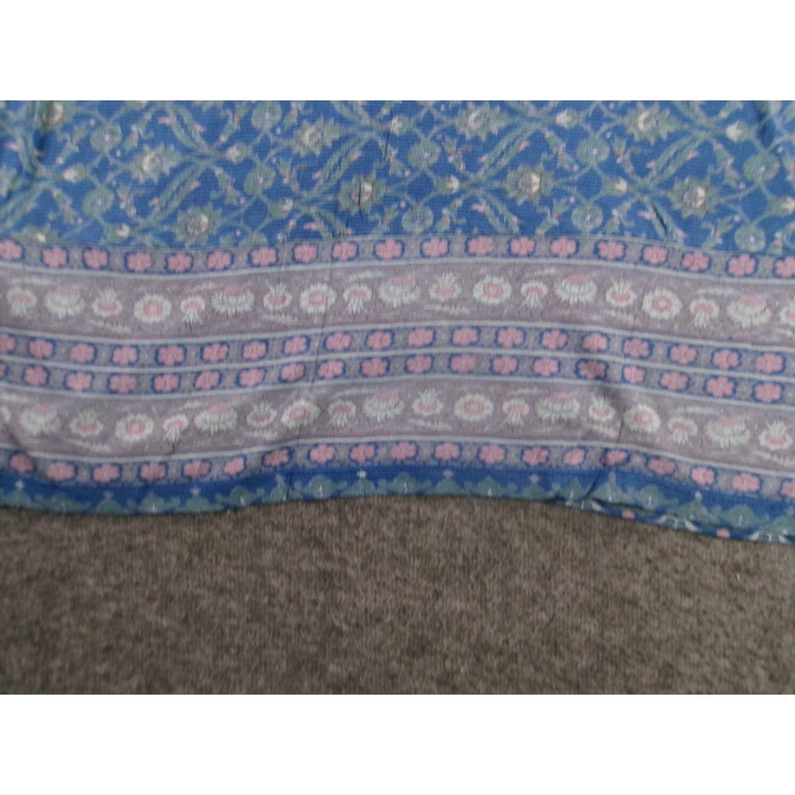Lucky Brand Lucky Brand Blouse Shirt Women M Floral Blue Cap Sleeve Scoop Neck 90s Beach Bohemian City Preppy Colorful Floral Boots (adjust if needed) Size M / US 6-8 / IT 42-44 - 3 Thumbnail