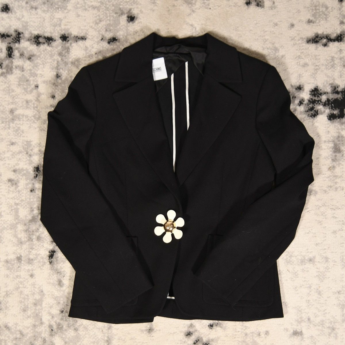 Moschino Moschino Flower Button Blazer Size L / US 10 / IT 46 - 3 Thumbnail