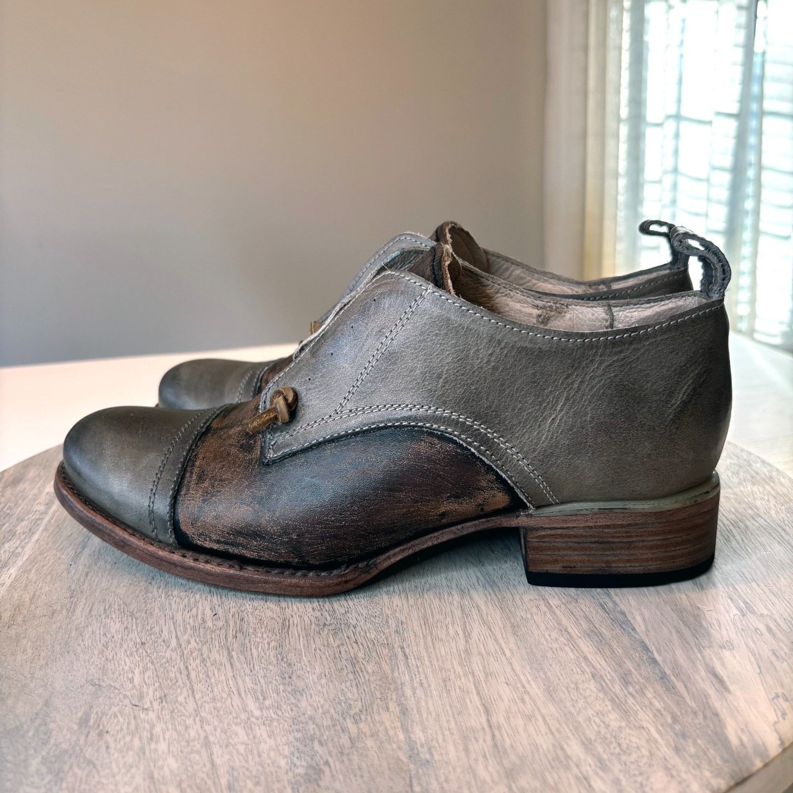FREEBIRD Freebird Mabel Women's 9 Grey Brown Shoes US Size 9 Size US 9 / IT 39 - 4 Thumbnail