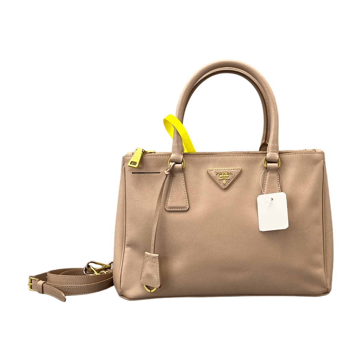 Prada Prada Saffiano Leather Handle Bag Size ONE SIZE - 1 Thumbnail