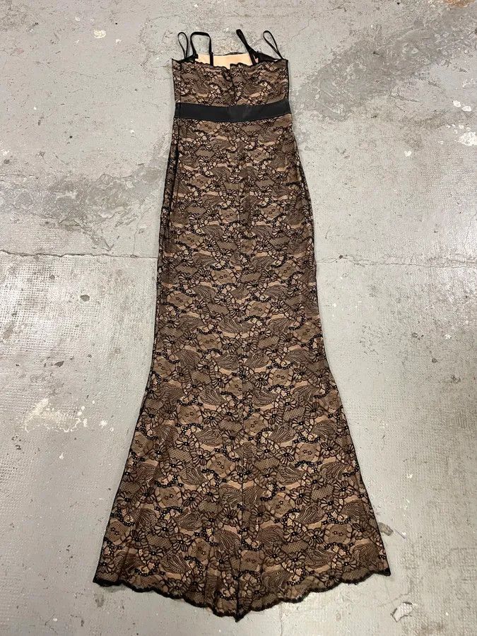 Vintage 2000s Mangano Lace Black Dress Size S / US 4 / IT 40 - 3 Thumbnail