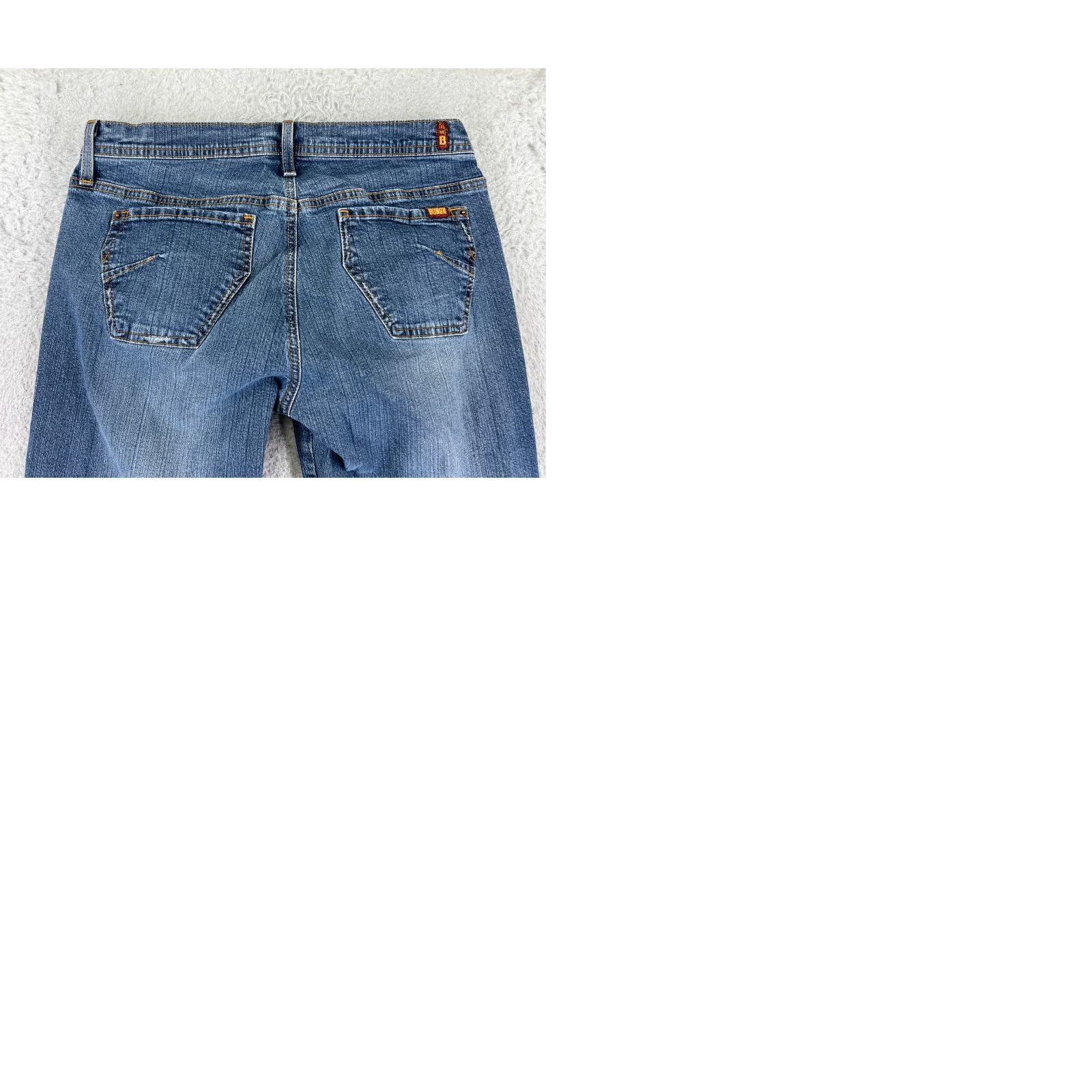 Vintage Bongo Jeans Women 5 Blue Denim Skinny Low Rise Cotton Blend Stretch 26x27 Jeans Women's Blue Skinny 5-Pocket Distressed Modern Denim Style Mens? Size 27" / US 4 / IT 40 - 10 Thumbnail