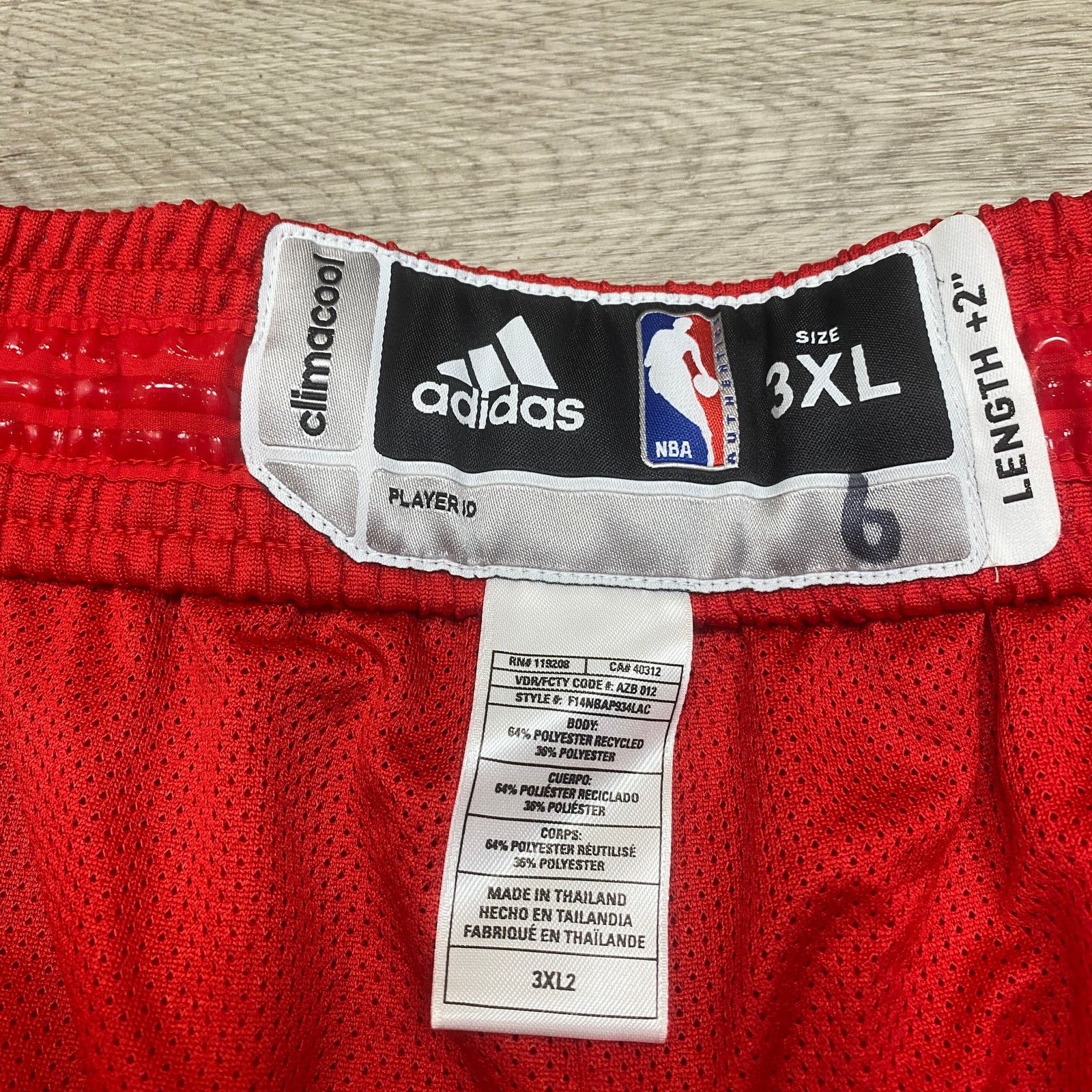 Adidas × NBA Adidas LA Clippers #6 DeAndre Jordan Team Shorts NBA 3XL +2 Size US 37 - 6 Thumbnail